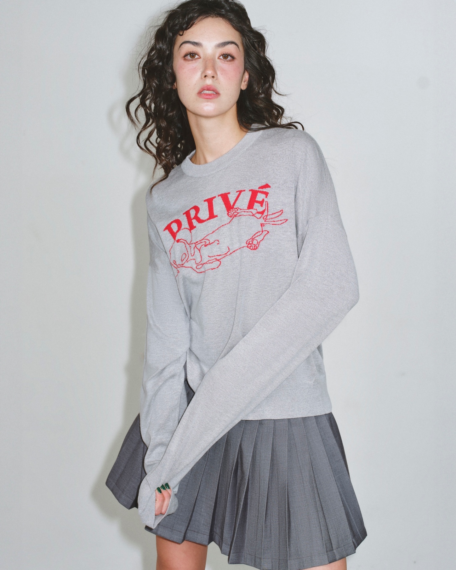 DVRK PRIVÉ DACHSHUND SWEATER - GREY