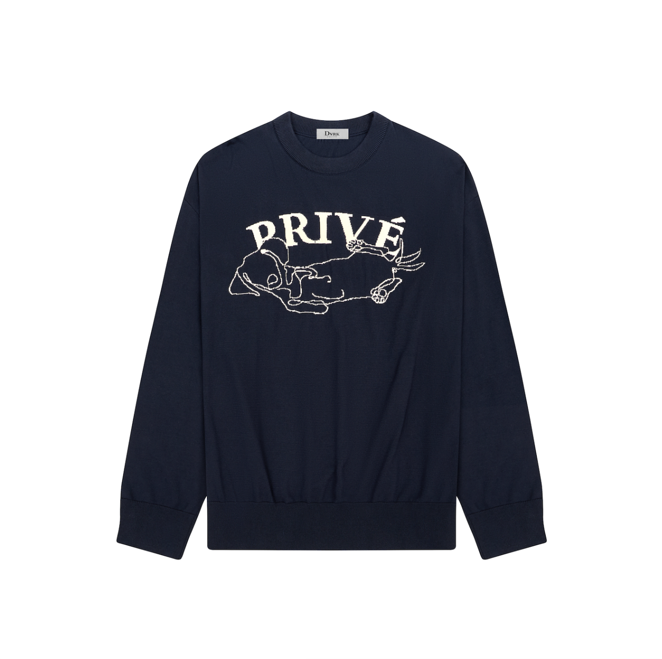 DVRK PRIVÉ DACHSHUND SWEATER - MIDNIGHT BLUE