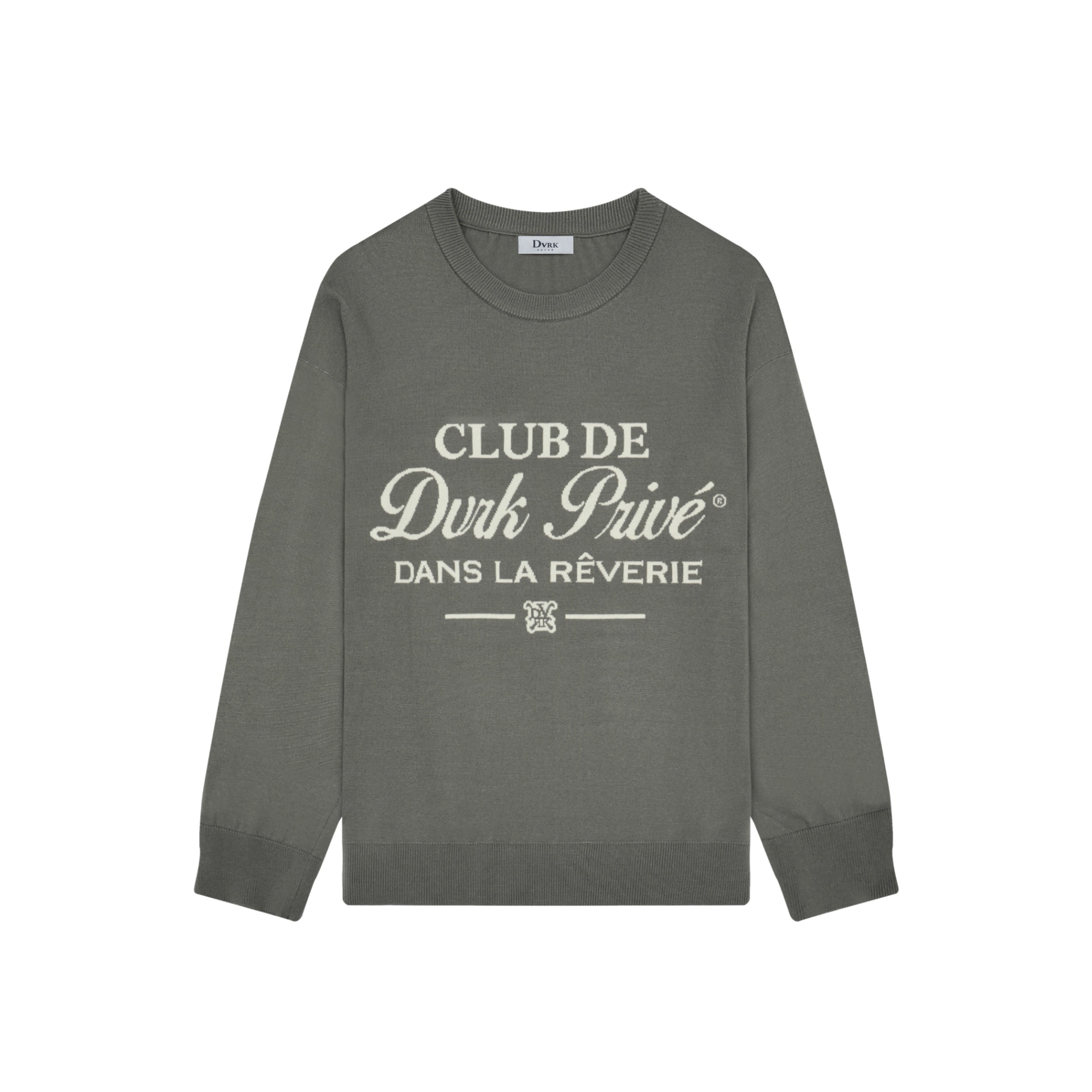 DVRK PRIVÉ RÊVERIE LOGO SWEATER - GREY