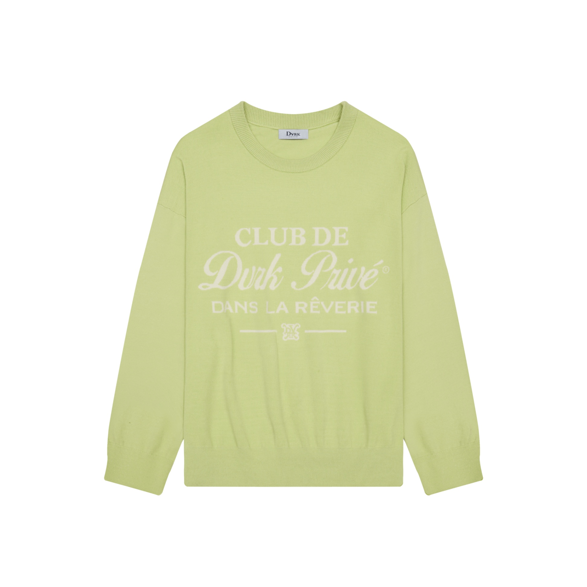 DVRK PRIVÉ RÊVERIE LOGO SWEATER - MATCHA