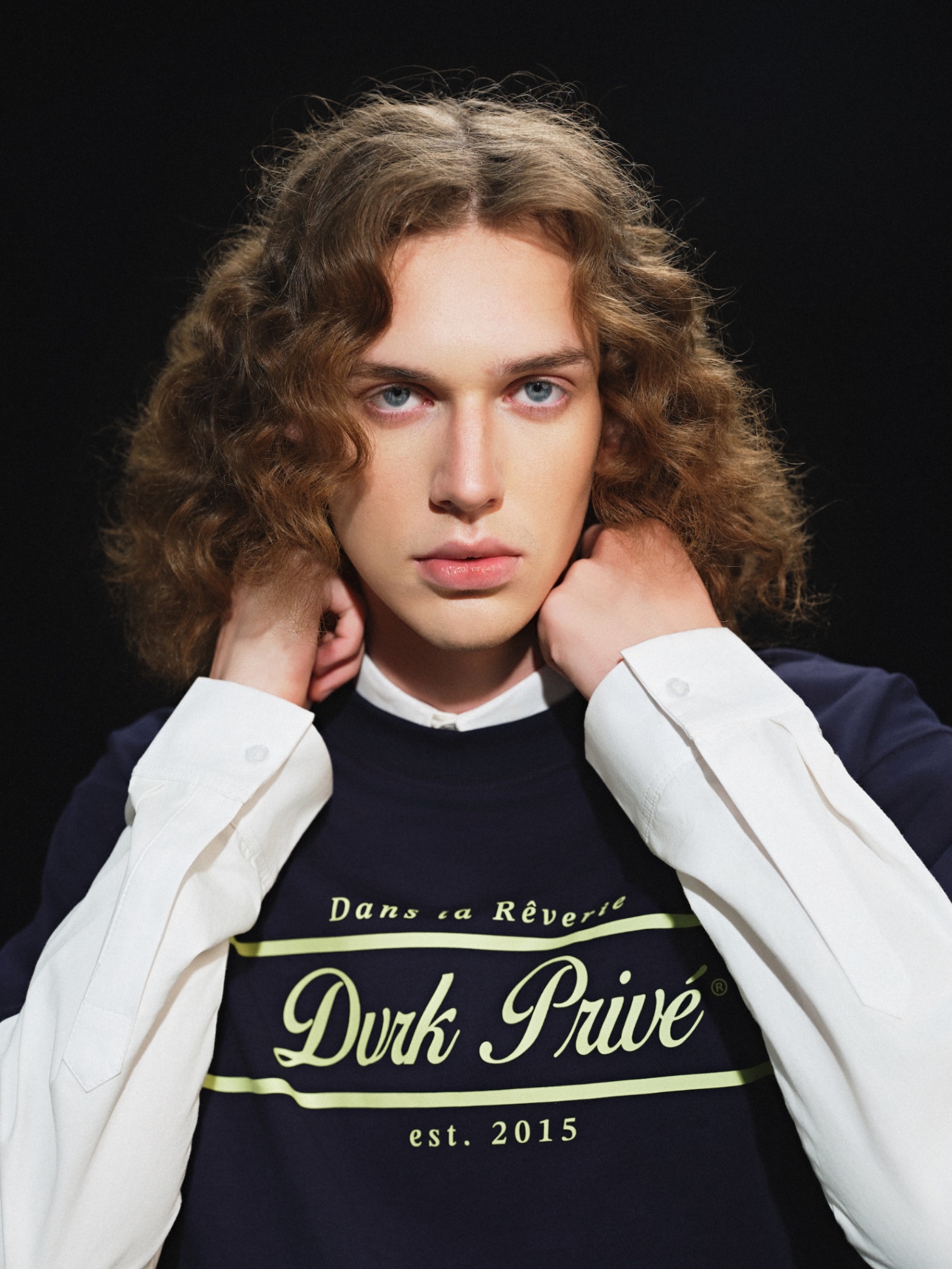 DVRK PRIVÉ RÊVERIE STRIPED LOGO TEE V2 - MIDNIGHT BLUE 4