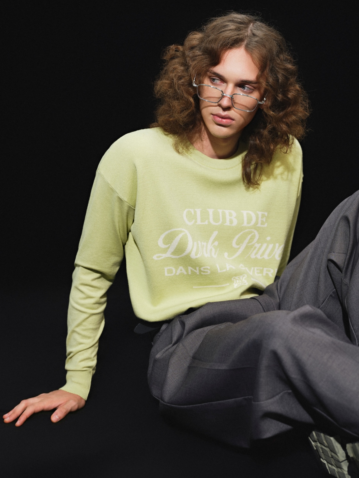 DVRK PRIVÉ RÊVERIE LOGO SWEATER - MATCHA 4