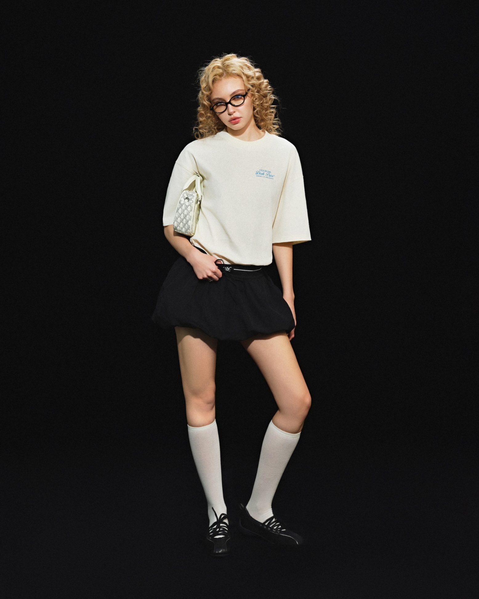 DVRK PRIVÉ RÊVERIE LOGO TEE - CREAM