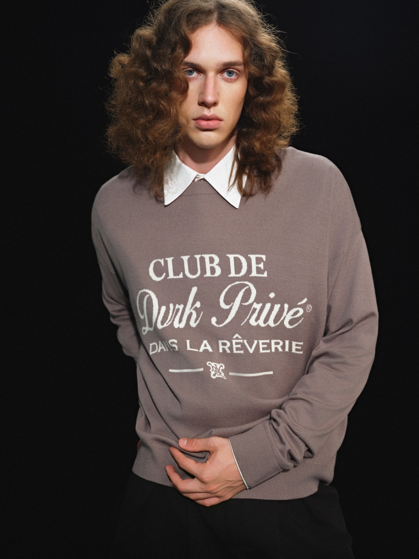 DVRK PRIVÉ RÊVERIE LOGO SWEATER - GREY 5