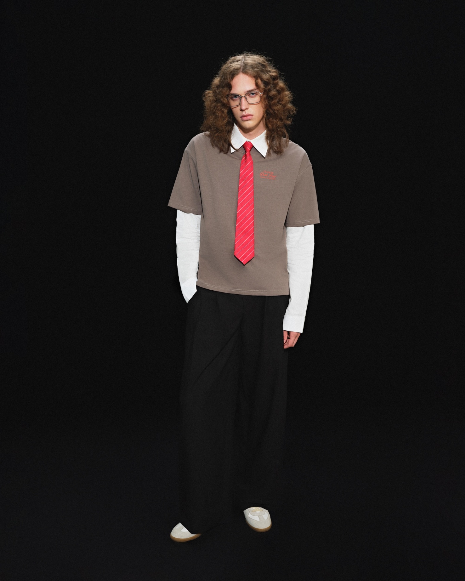 DVRK PRIVÉ RÊVERIE LOGO TEE - GREY