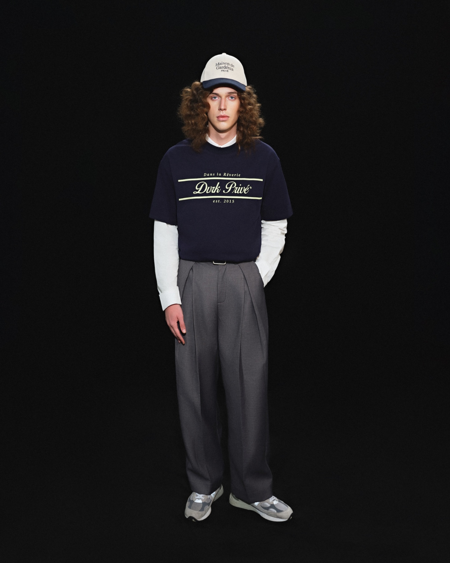 DVRK PRIVÉ RÊVERIE STRIPED LOGO TEE V2 - MIDNIGHT BLUE 5