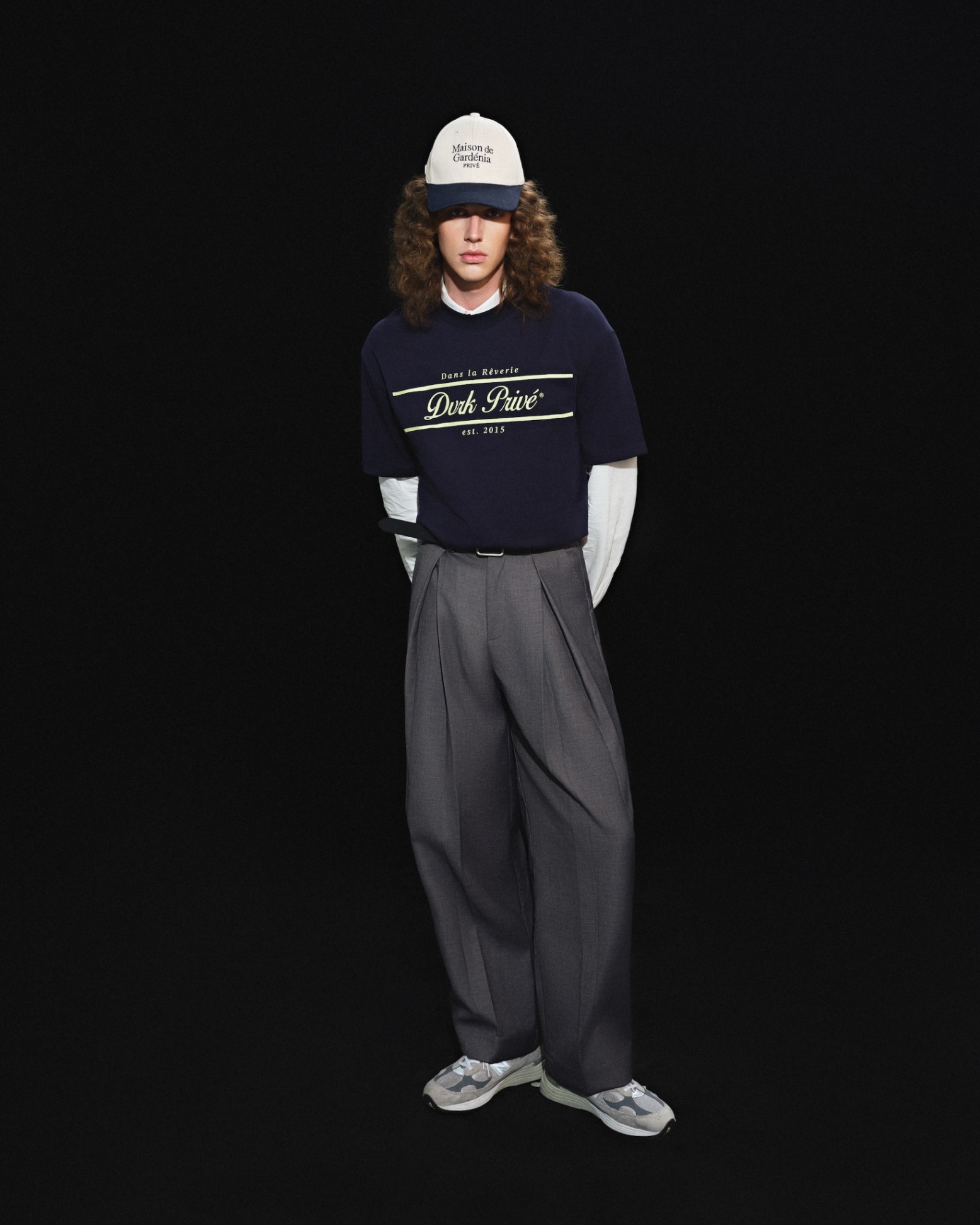 DVRK PRIVÉ RÊVERIE STRIPED LOGO TEE V2 - MIDNIGHT BLUE 6