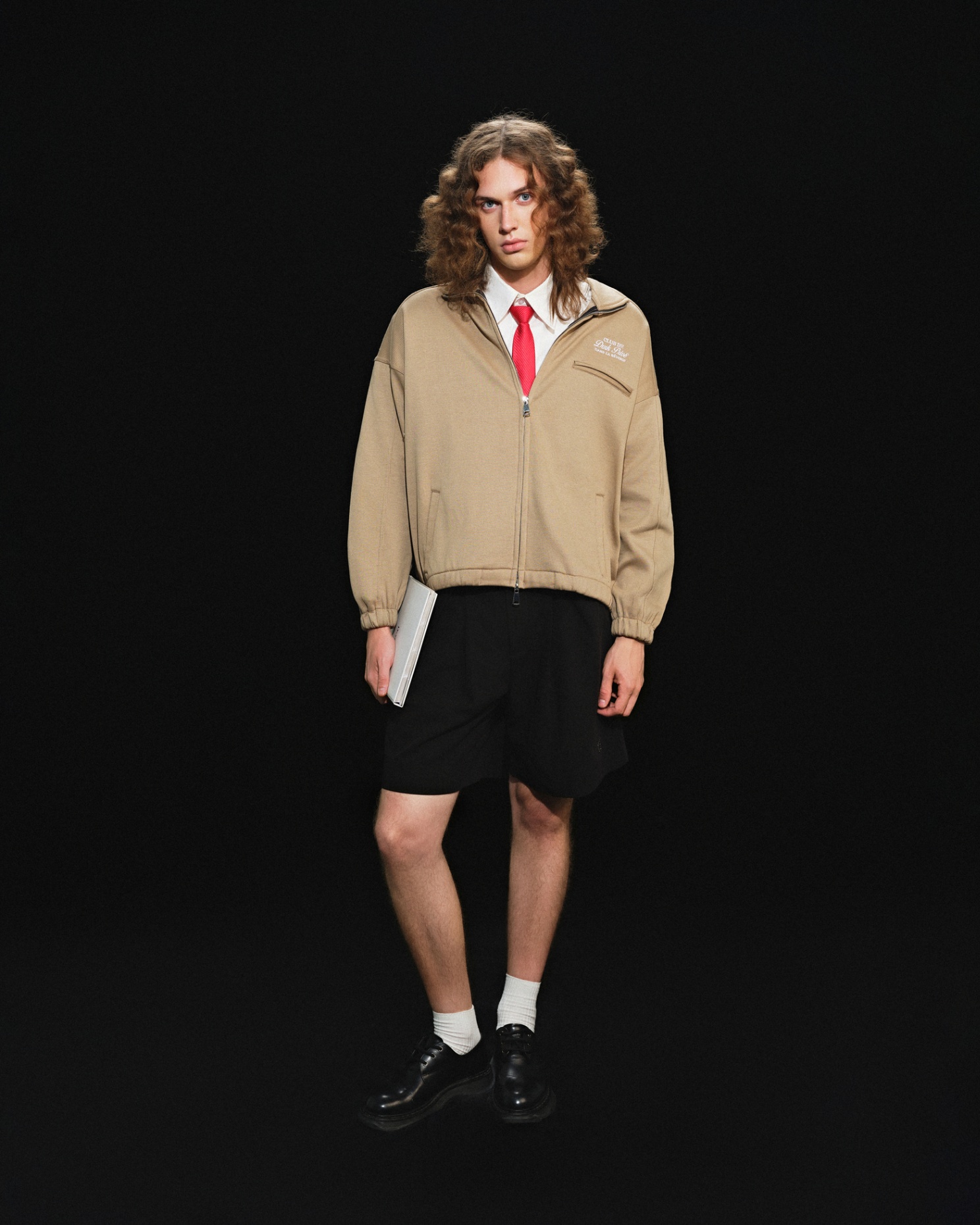 DVRK PRIVÉ RÊVERIE HIGH NECK ZIP UP JACKET - MOCHA