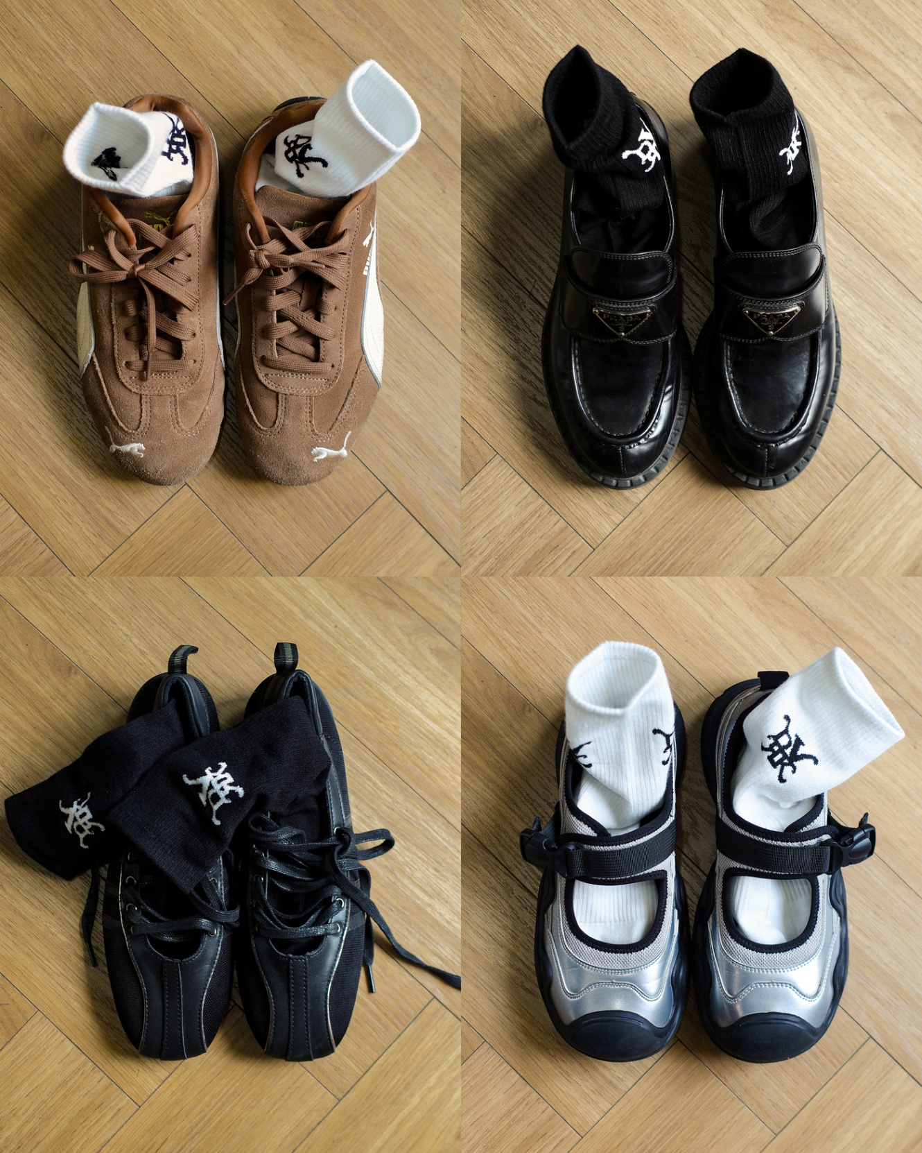 DVRK PRIVÉ LOGO SOCKS (2 PAIRS) - BLACK 4