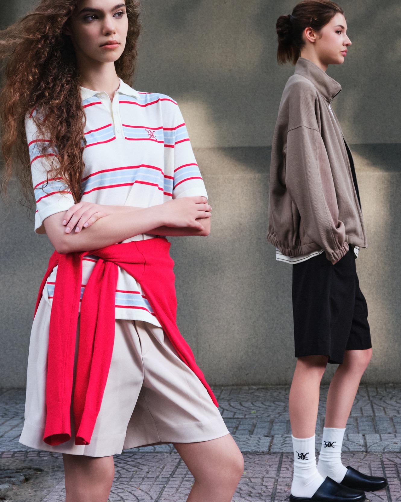 DVRK PRIVÉ STRIPE KNIT POLO - WHITE 6