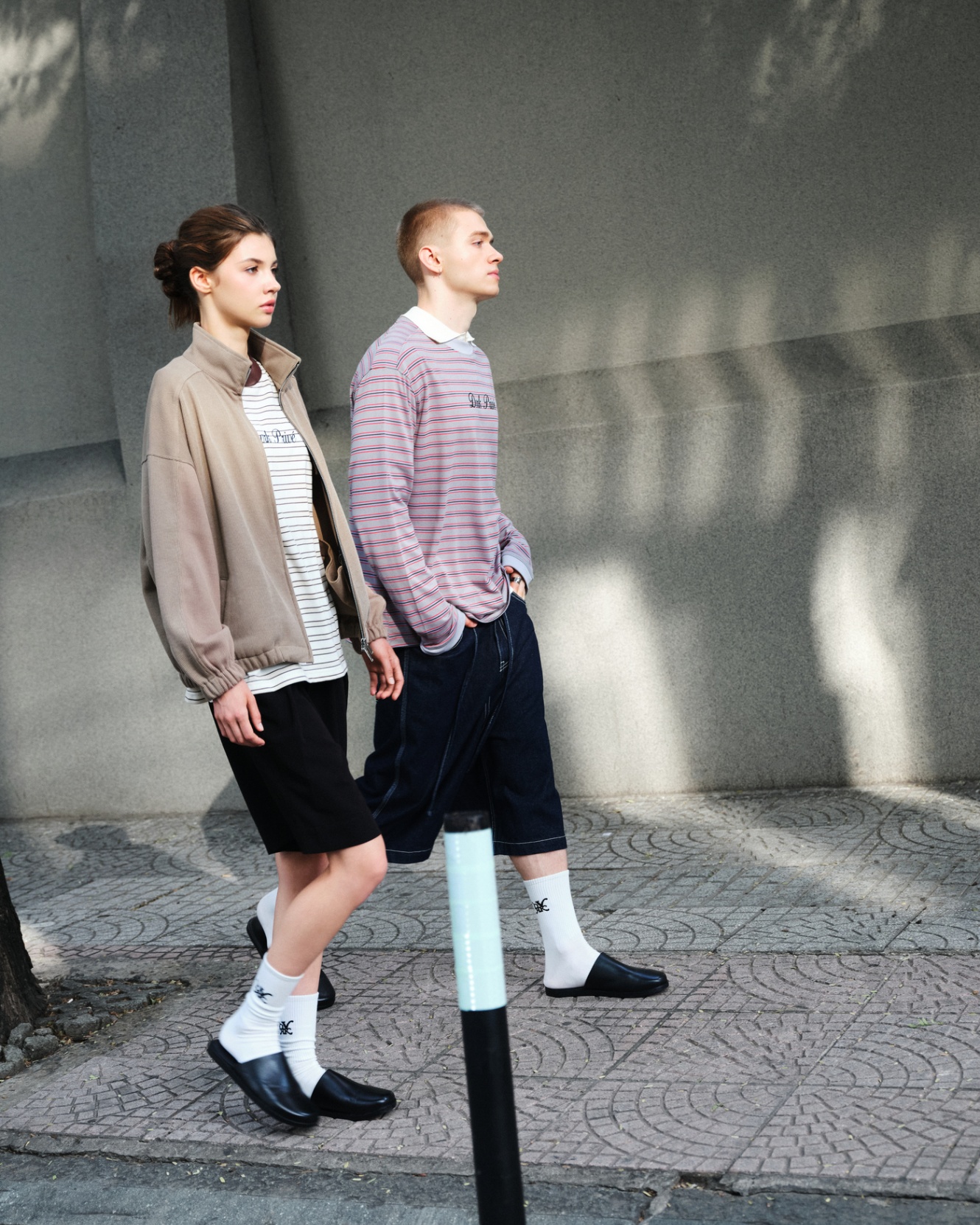 DVRK PRIVÉ STRIPED LONG SLEEVES TEE - PASTEL PURPLE 9