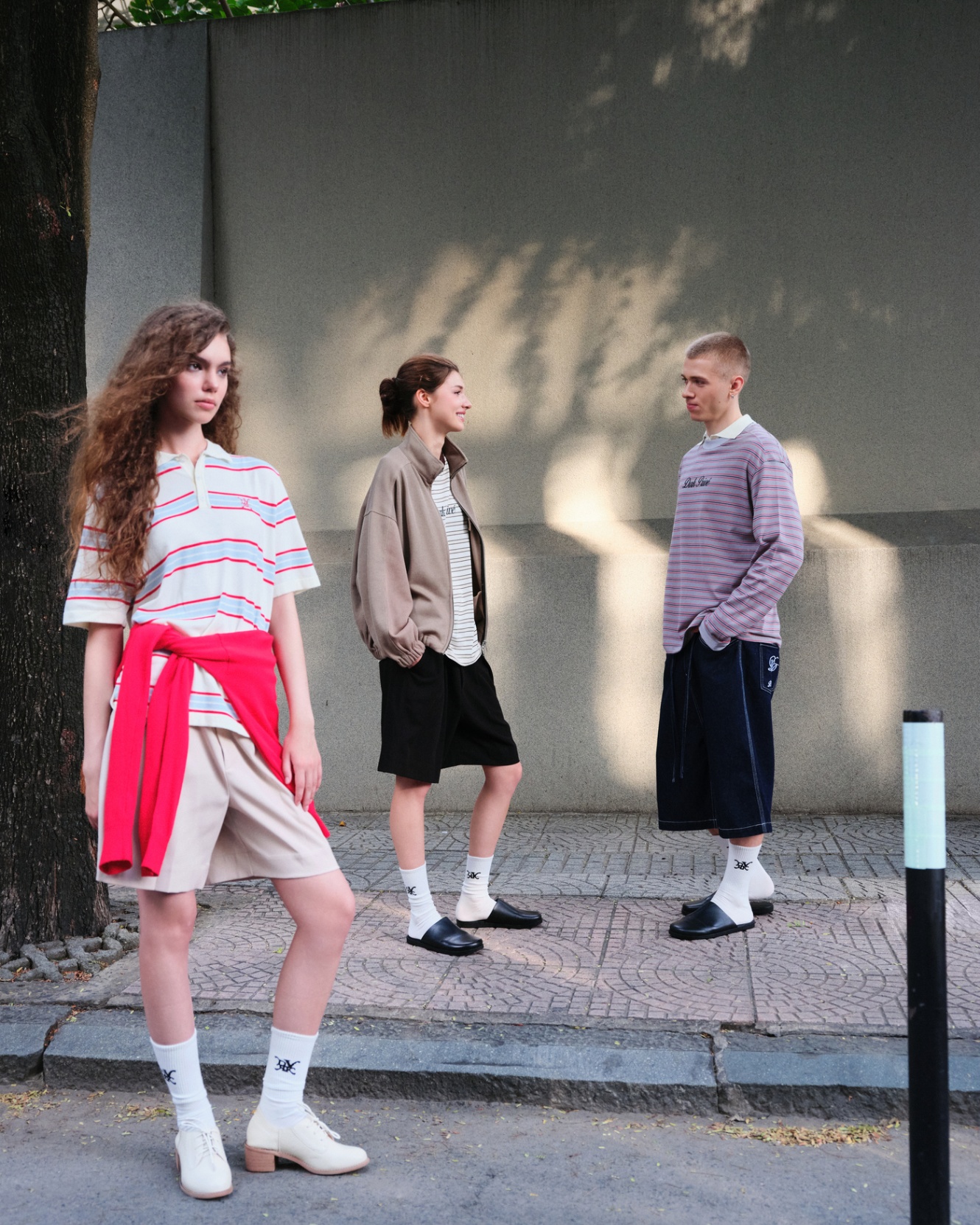 DVRK PRIVÉ STRIPE KNIT POLO - WHITE 8