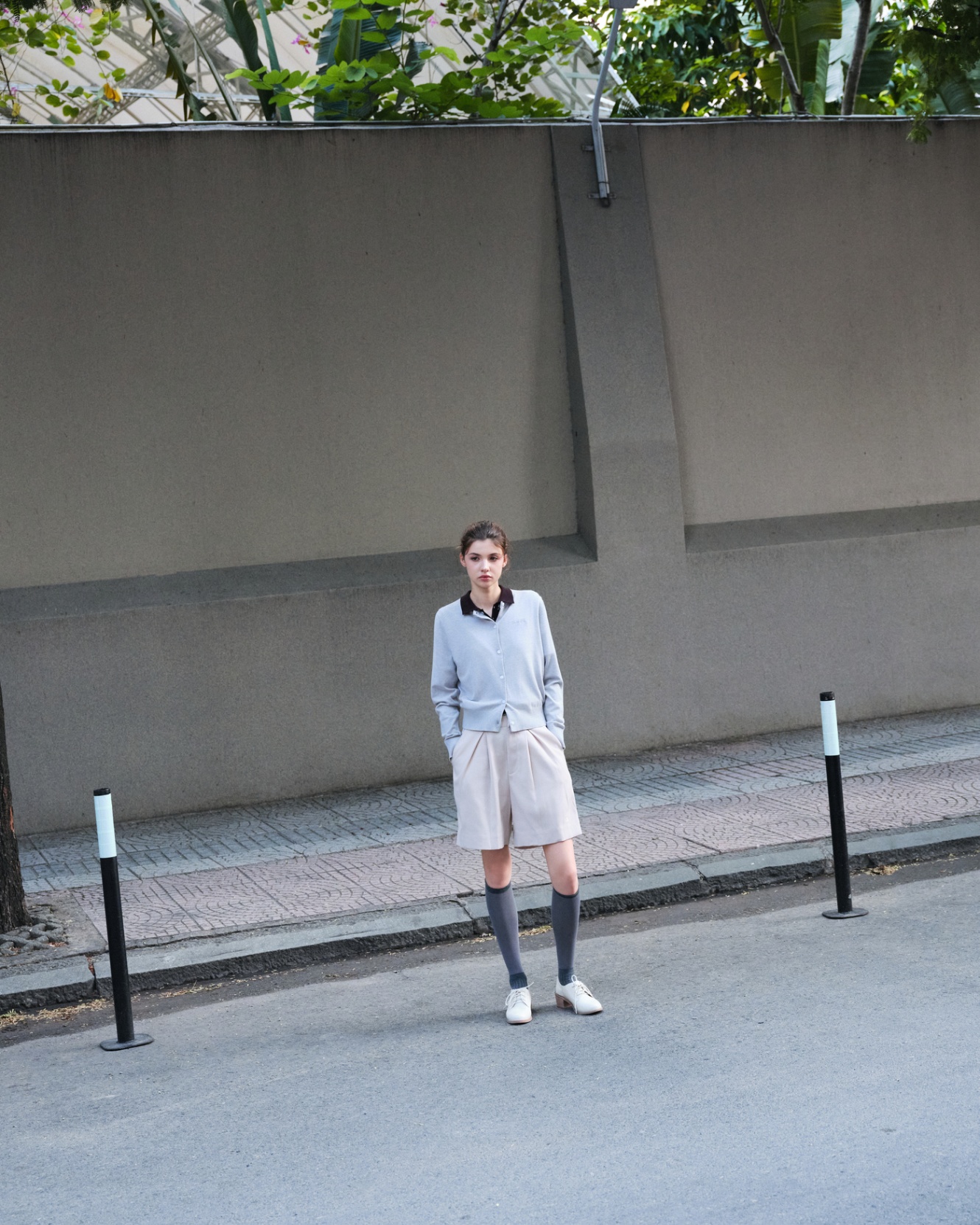 DVRK PRIVÉ BASIC CARDIGAN KNIT SET - LIGHT BLUE 6