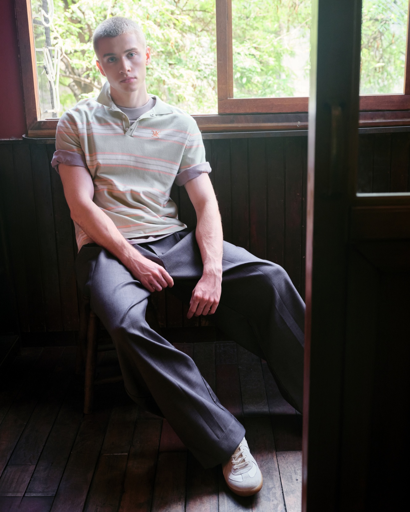 DVRK PRIVÉ STRIPE KNIT POLO - MINT 5