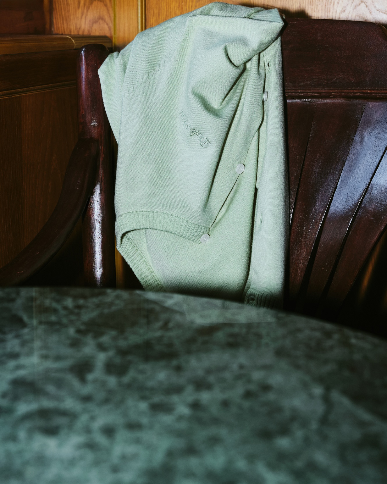 DVRK PRIVÉ BASIC CARDIGAN KNIT SET - LIGHT GREEN 5