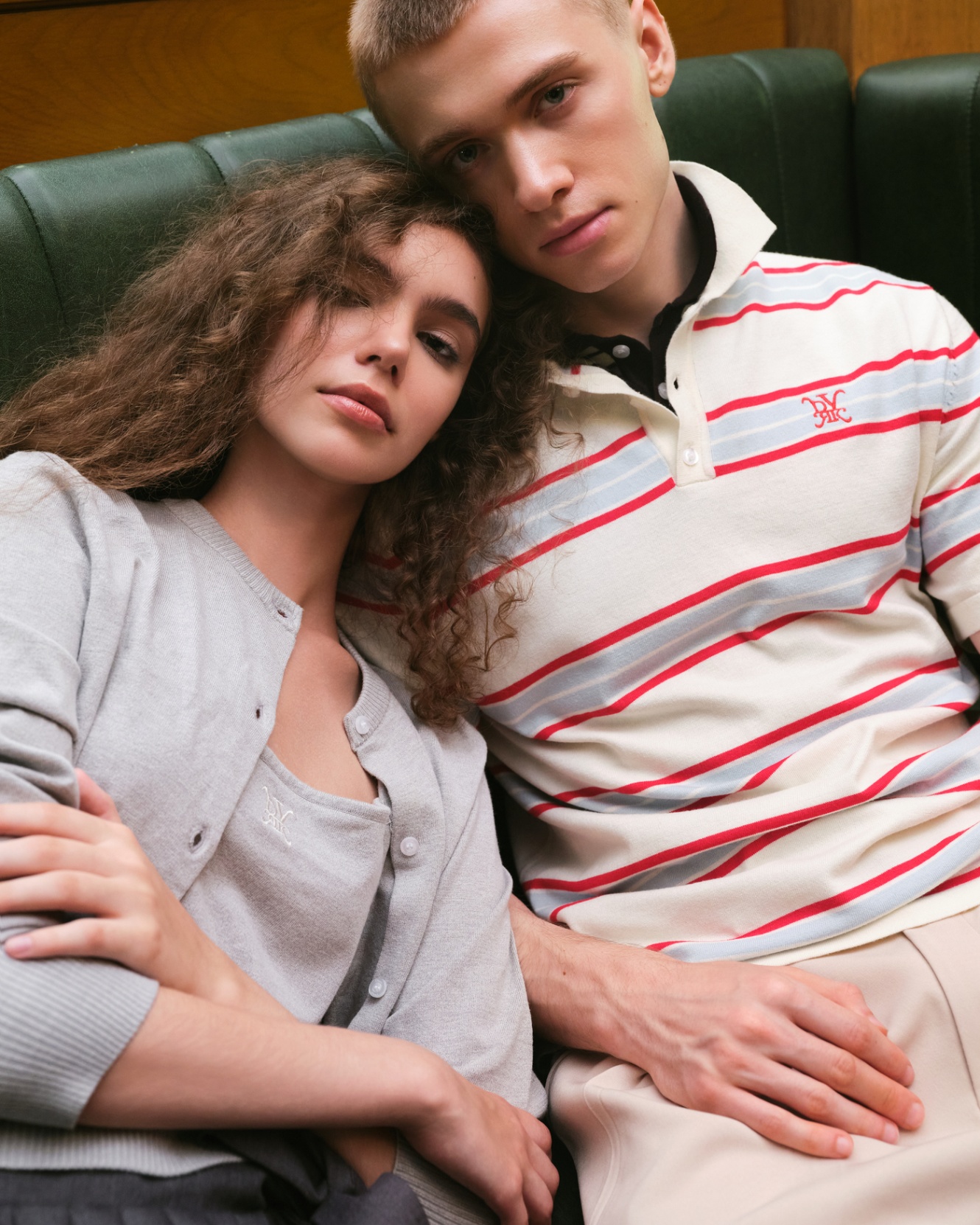 DVRK PRIVÉ STRIPE KNIT POLO - WHITE 7