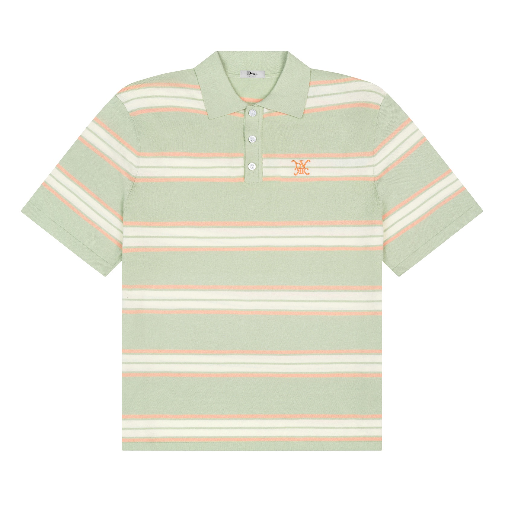 DVRK PRIVÉ STRIPE KNIT POLO - MINT