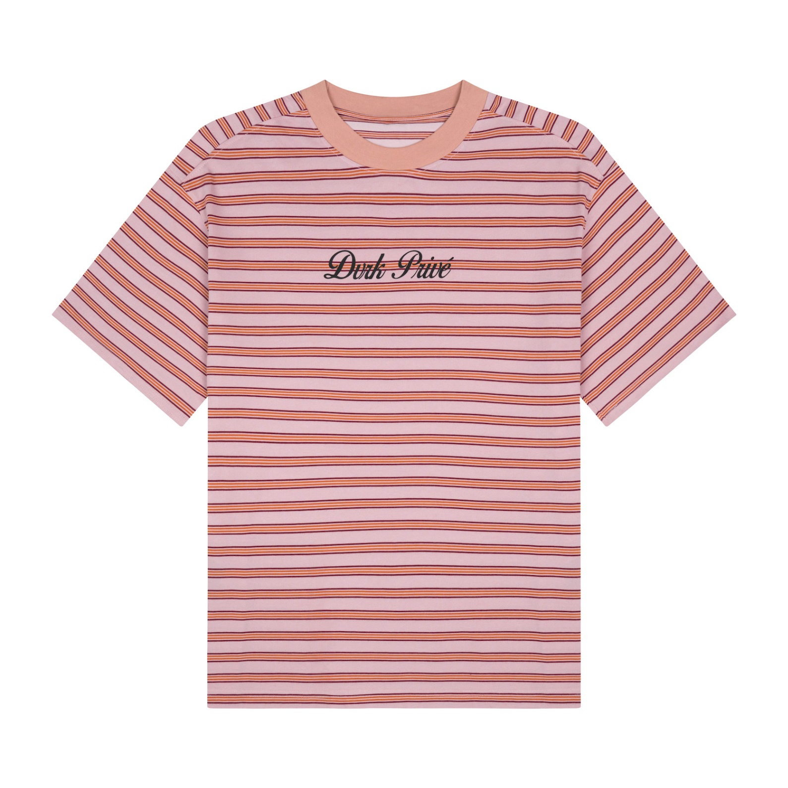 DVRK PRIVÉ STRIPED SHORT SLEEVES TEE - PINK