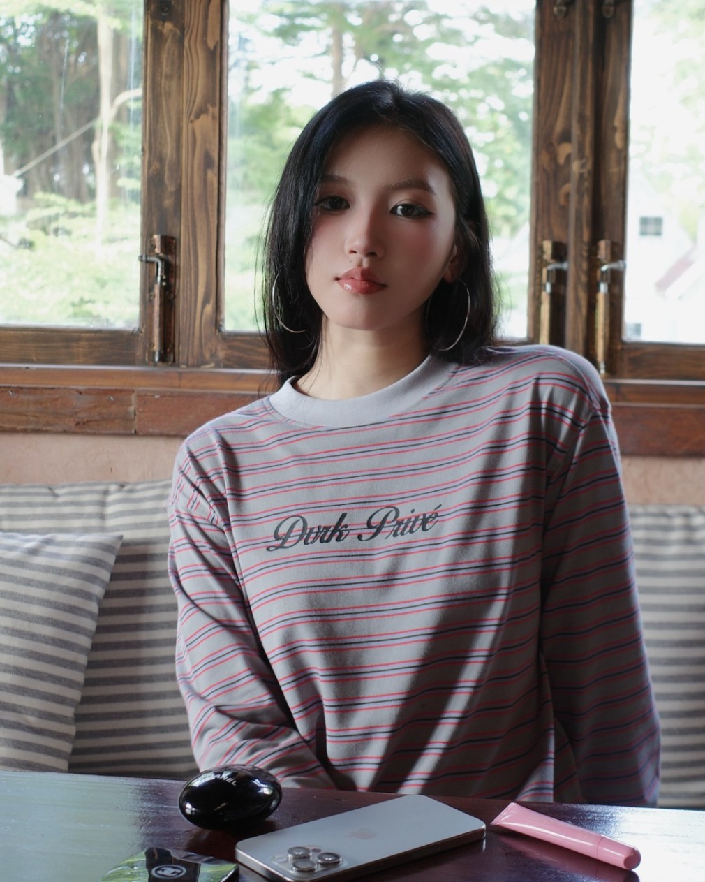 DVRK PRIVÉ STRIPED LONG SLEEVES TEE - PASTEL PURPLE 4