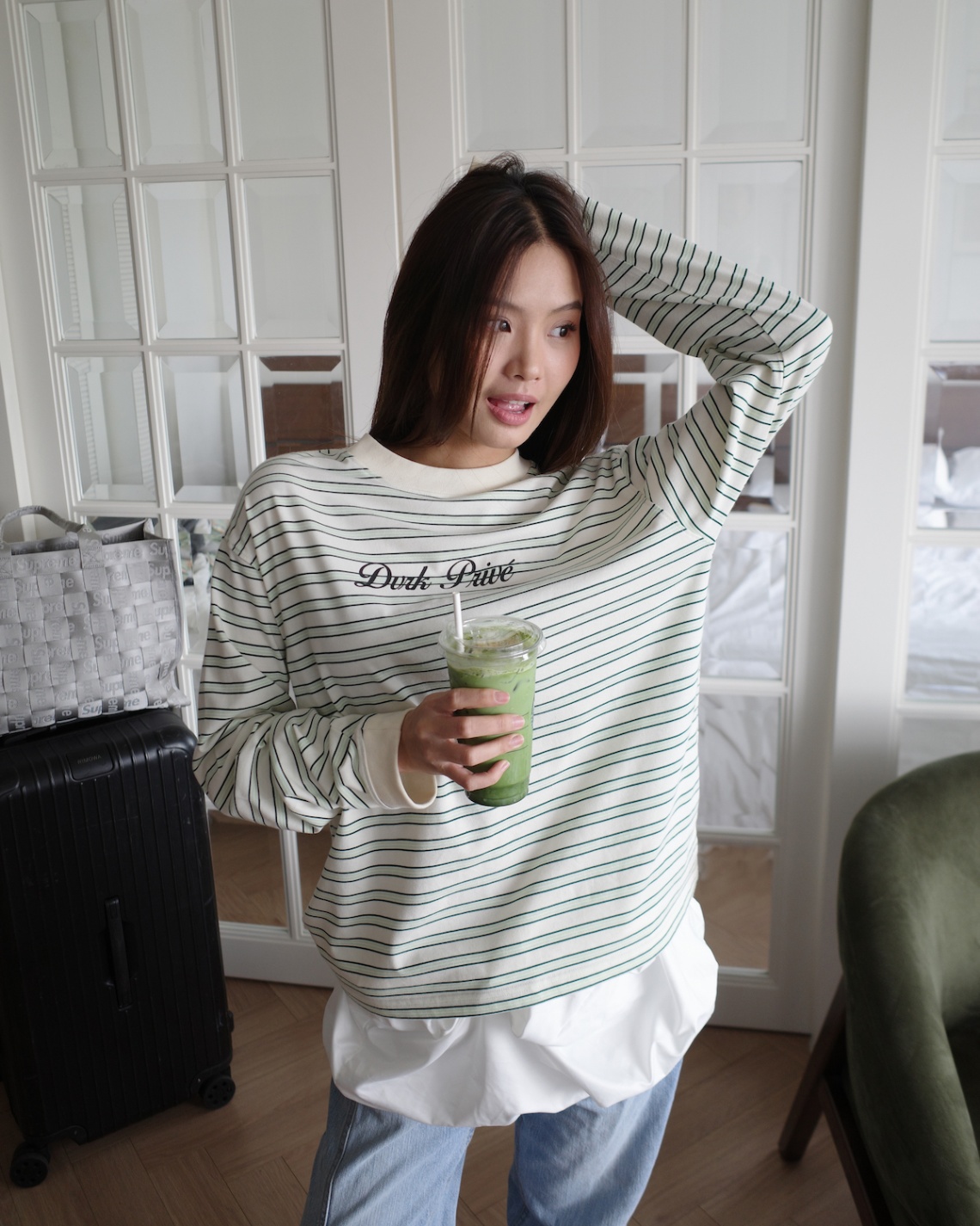 DVRK PRIVÉ STRIPED LONG SLEEVES TEE - MINT 4