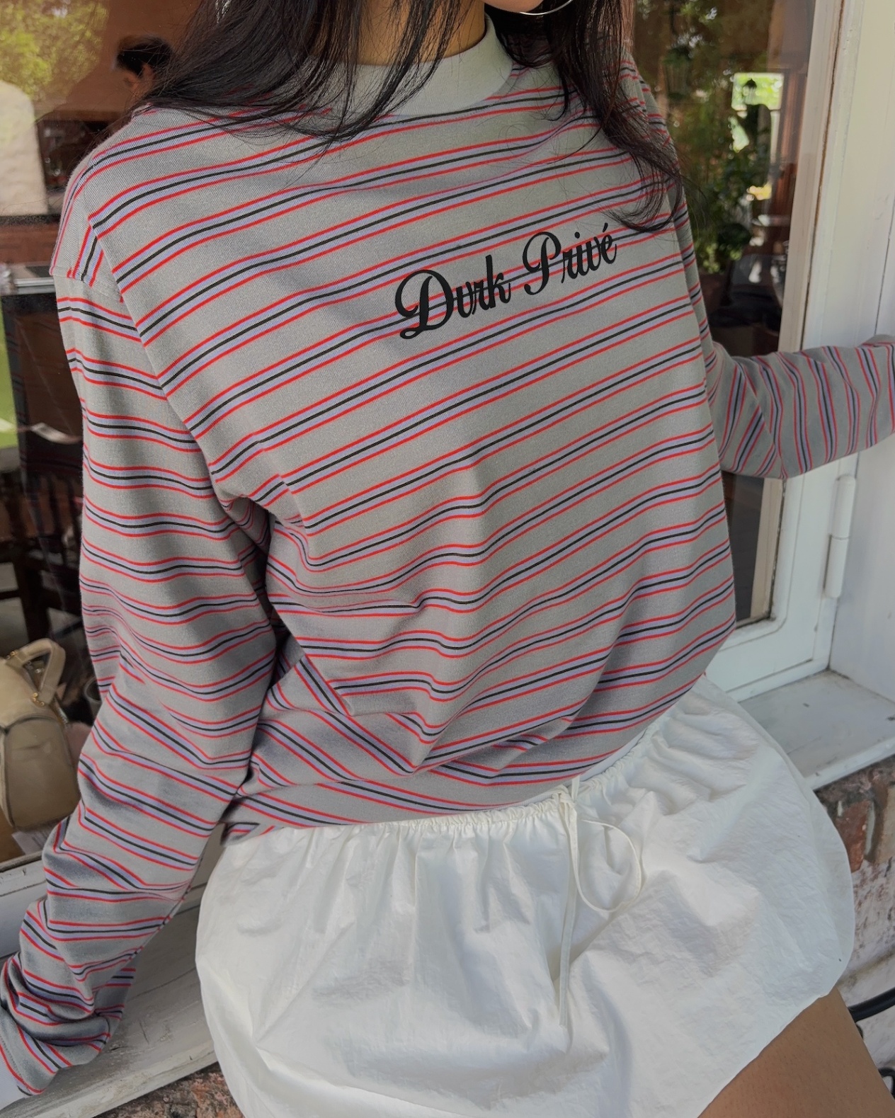 DVRK PRIVÉ STRIPED LONG SLEEVES TEE - PASTEL PURPLE 8