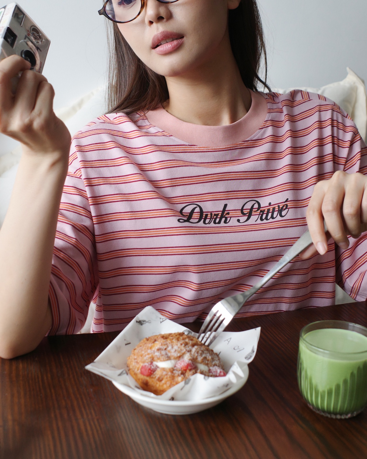 DVRK PRIVÉ STRIPED SHORT SLEEVES TEE - PINK 4