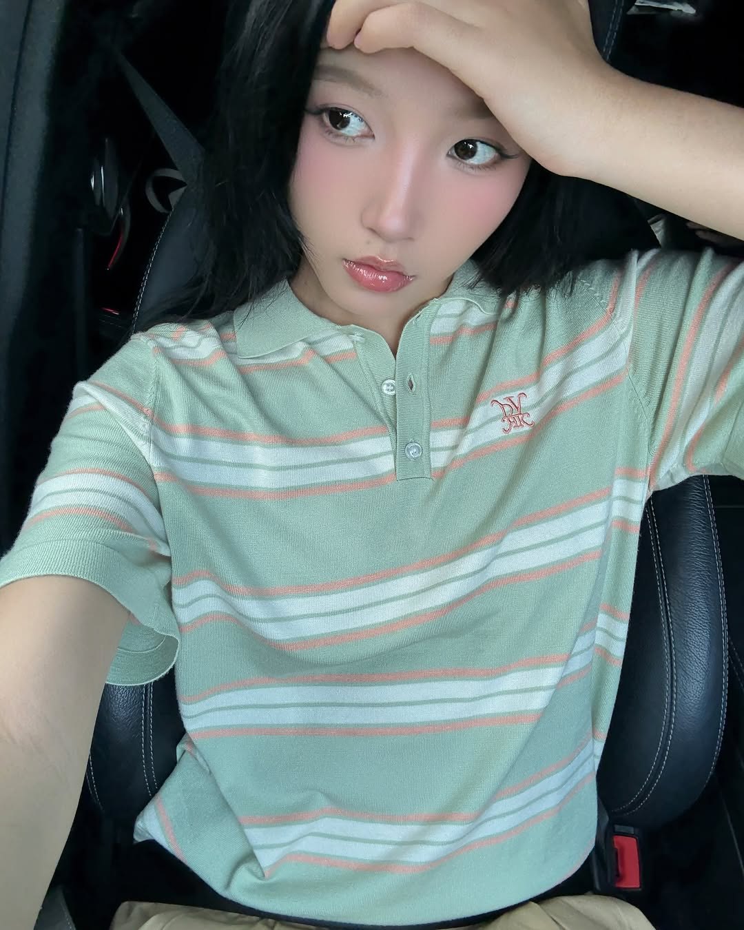 DVRK PRIVÉ STRIPE KNIT POLO - MINT 8