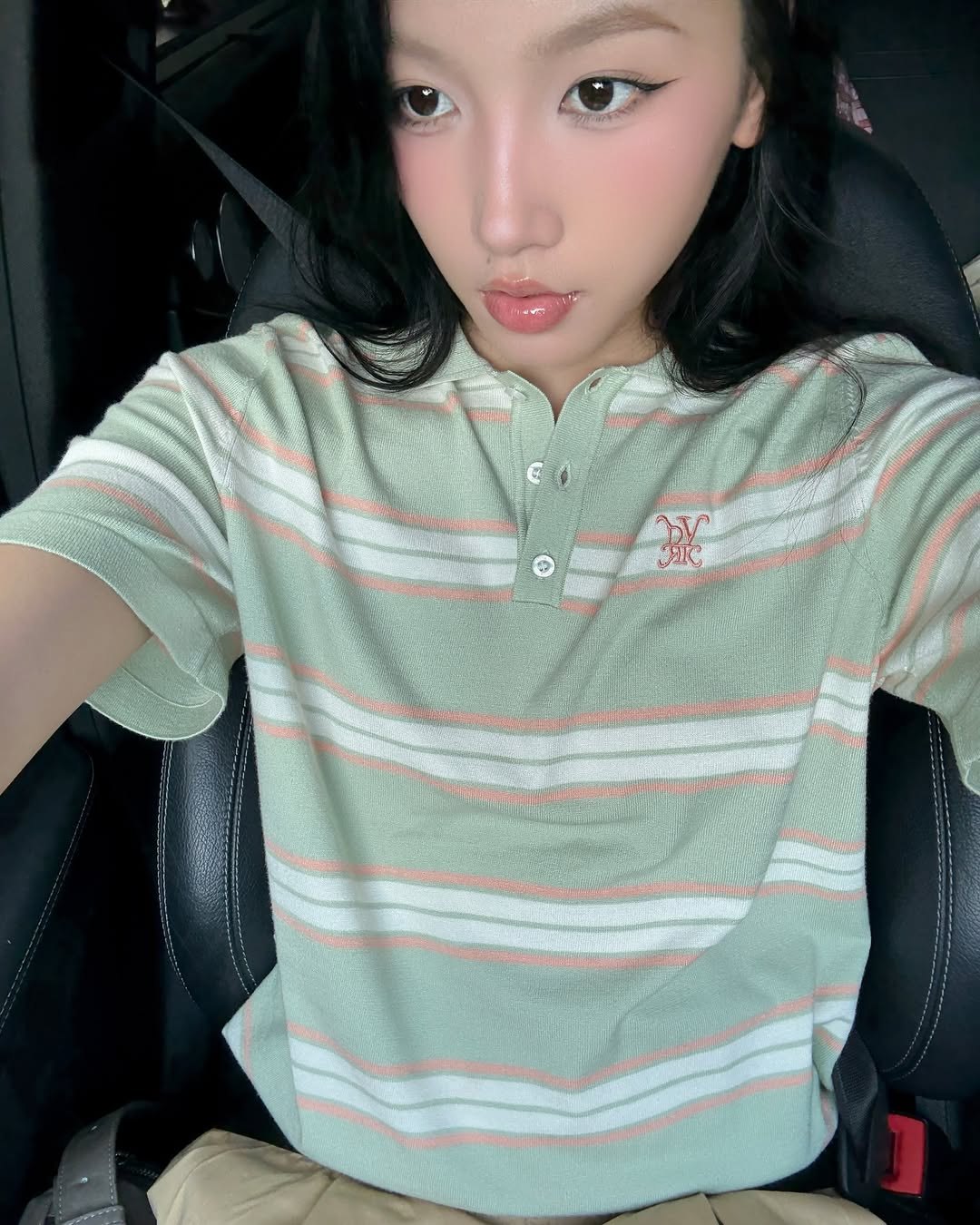 DVRK PRIVÉ STRIPE KNIT POLO - MINT 7