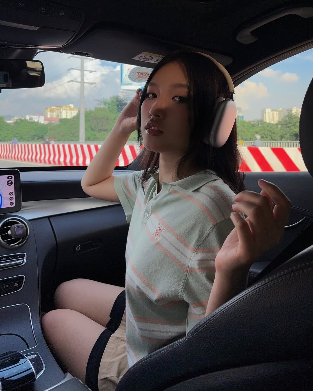 DVRK PRIVÉ STRIPE KNIT POLO - MINT 10