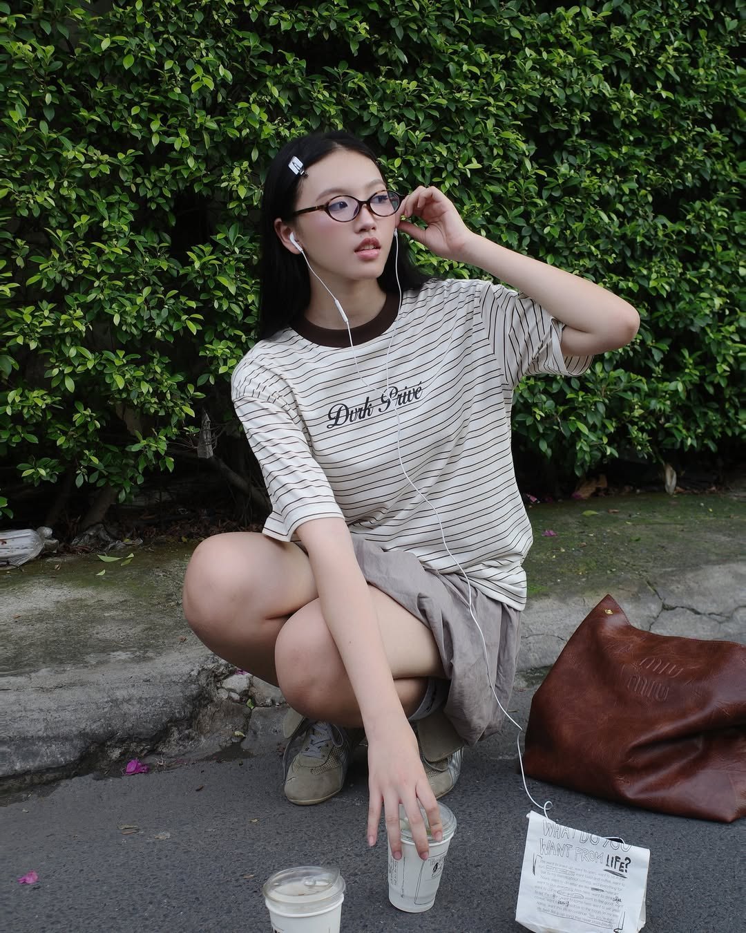 DVRK PRIVÉ STRIPED SHORT SLEEVES TEE - WHITE 4