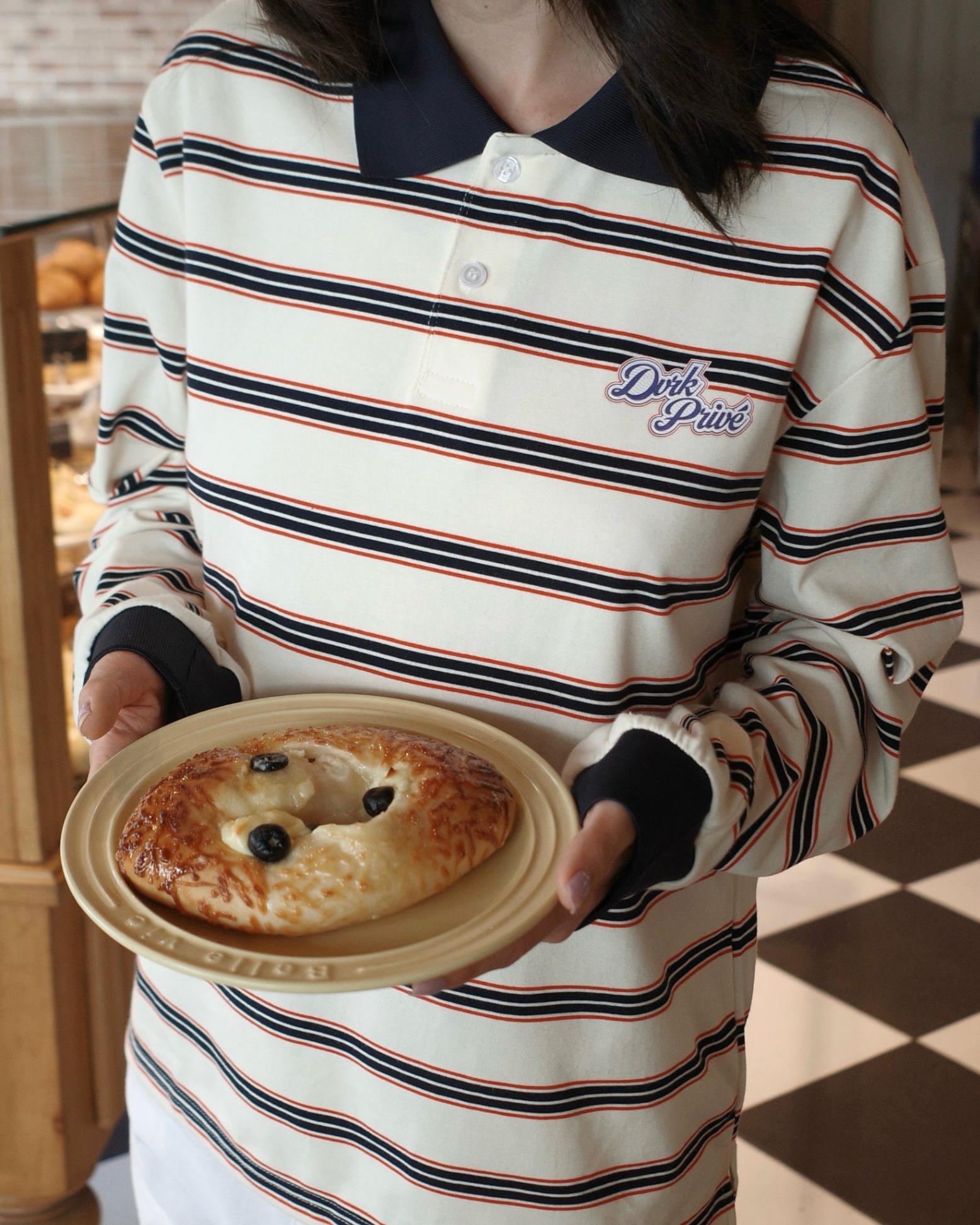 DVRK PRIVÉ STRIPE POLO - CREAM 6