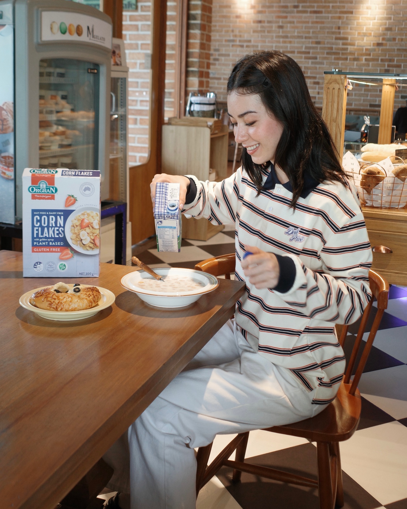 DVRK PRIVÉ STRIPE POLO - CREAM 7