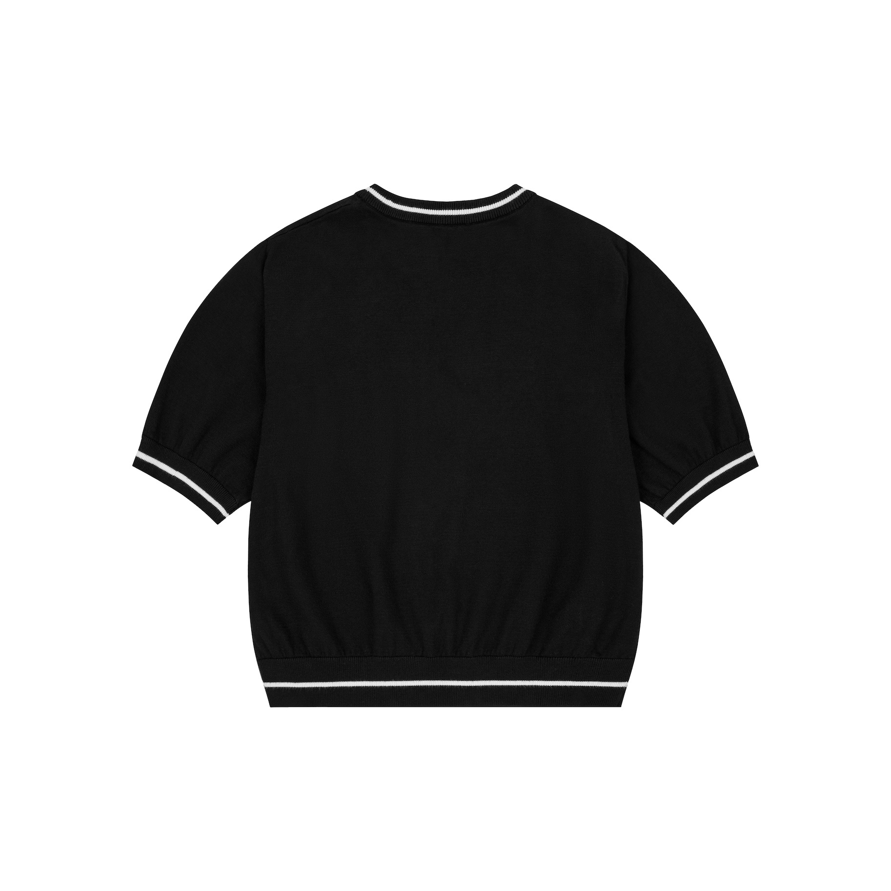 DVRK PRIVÉ BAR LOGO KNIT TEE (W) - BLACK 2