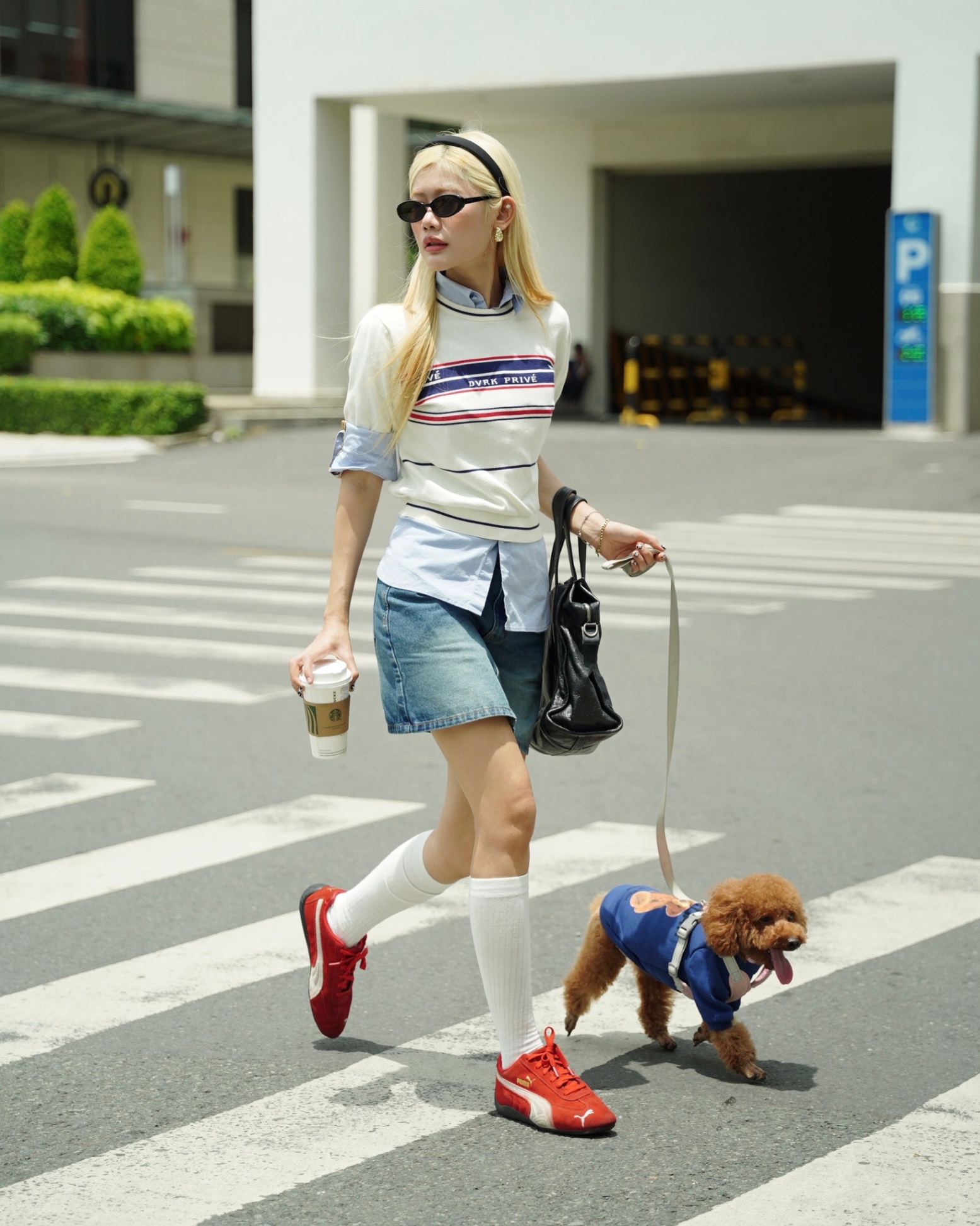 DVRK PRIVÉ MULTI STRIPE KNIT TEE (W) - WHITE 5