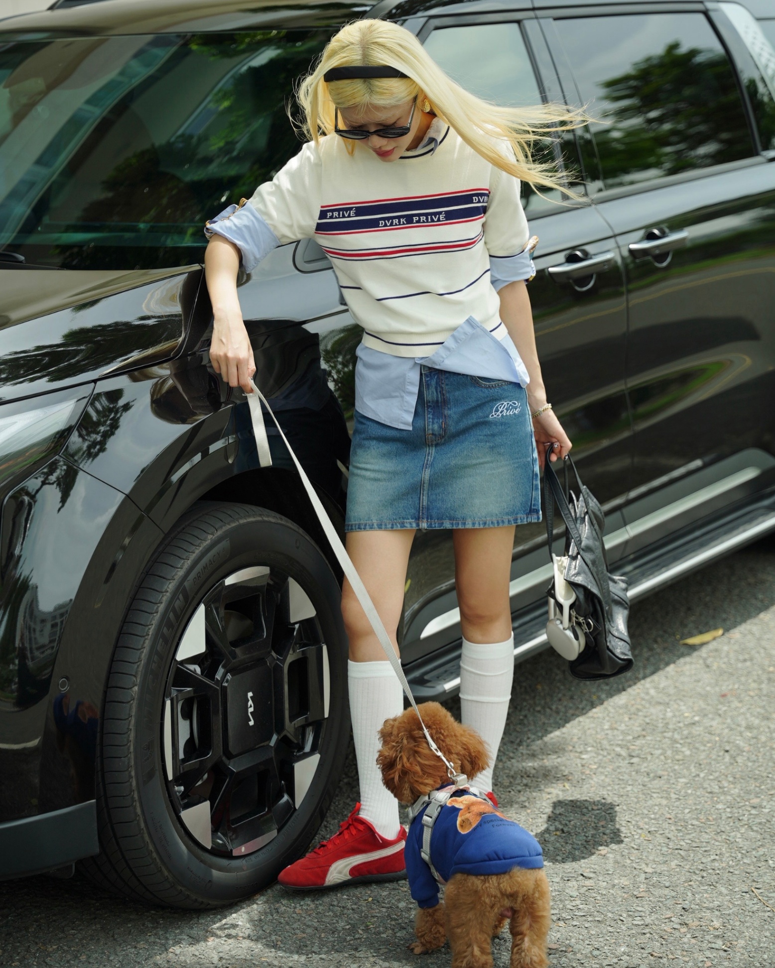 DVRK PRIVÉ MULTI STRIPE KNIT TEE (W) - WHITE 4