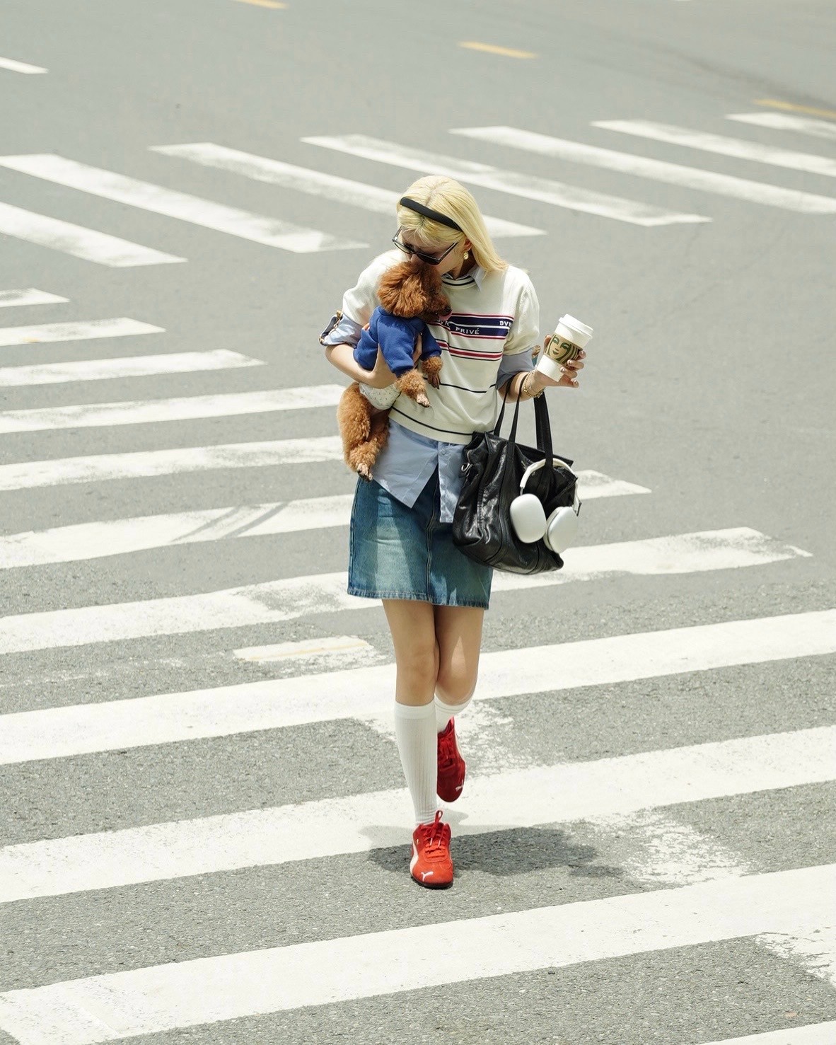 DVRK PRIVÉ MULTI STRIPE KNIT TEE (W) - WHITE 8