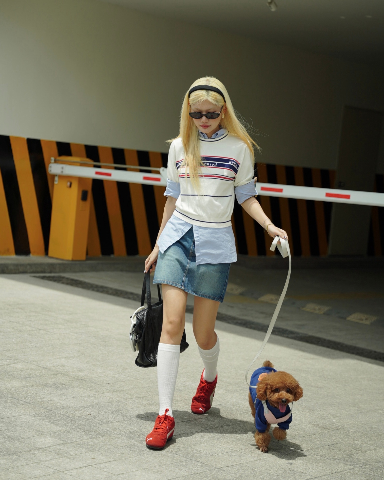 DVRK PRIVÉ MULTI STRIPE KNIT TEE (W) - WHITE 7