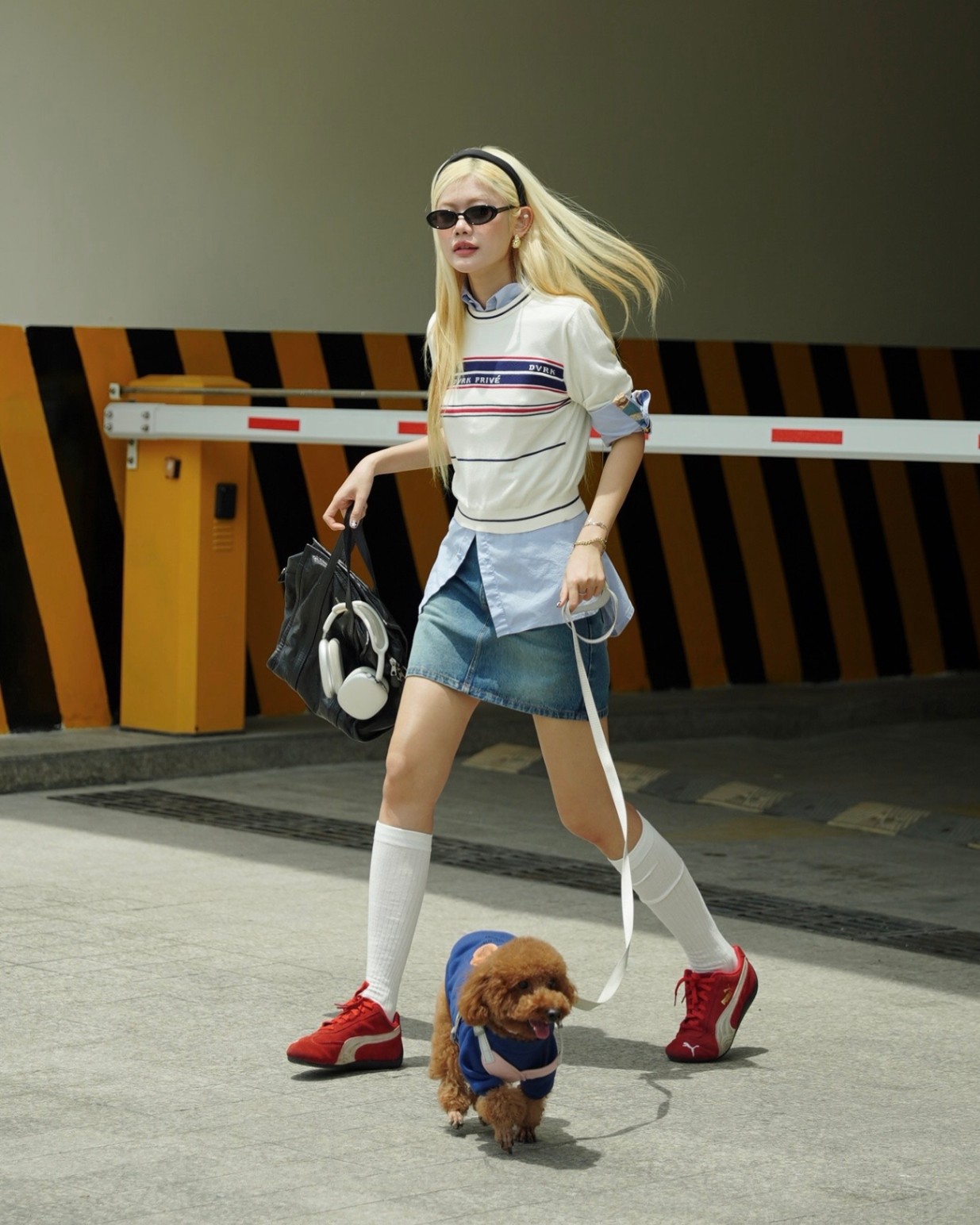 DVRK PRIVÉ MULTI STRIPE KNIT TEE (W) - WHITE 6