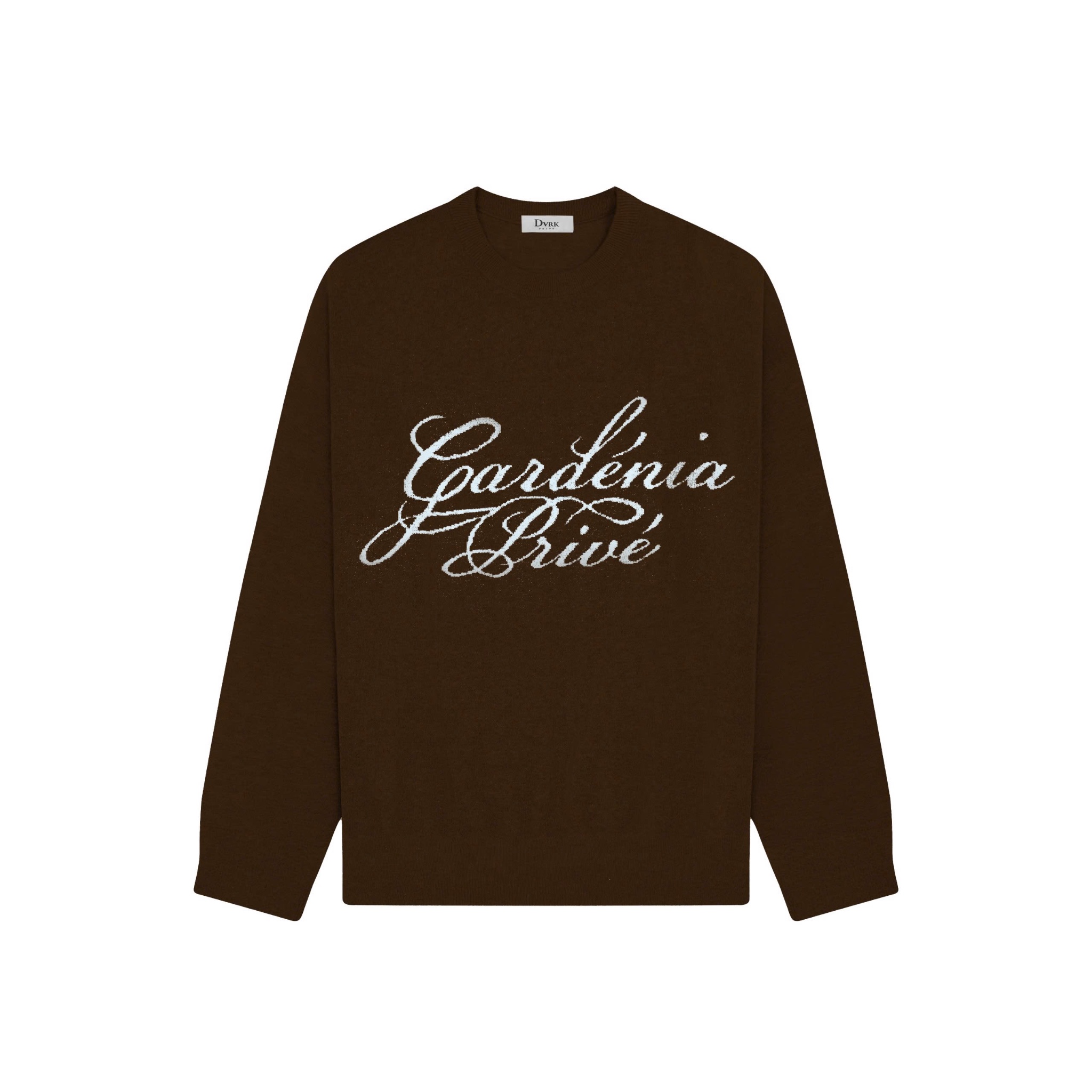 DVRK PRIVÉ GARDENIA LOGO SWEATER - BROWN - M 1