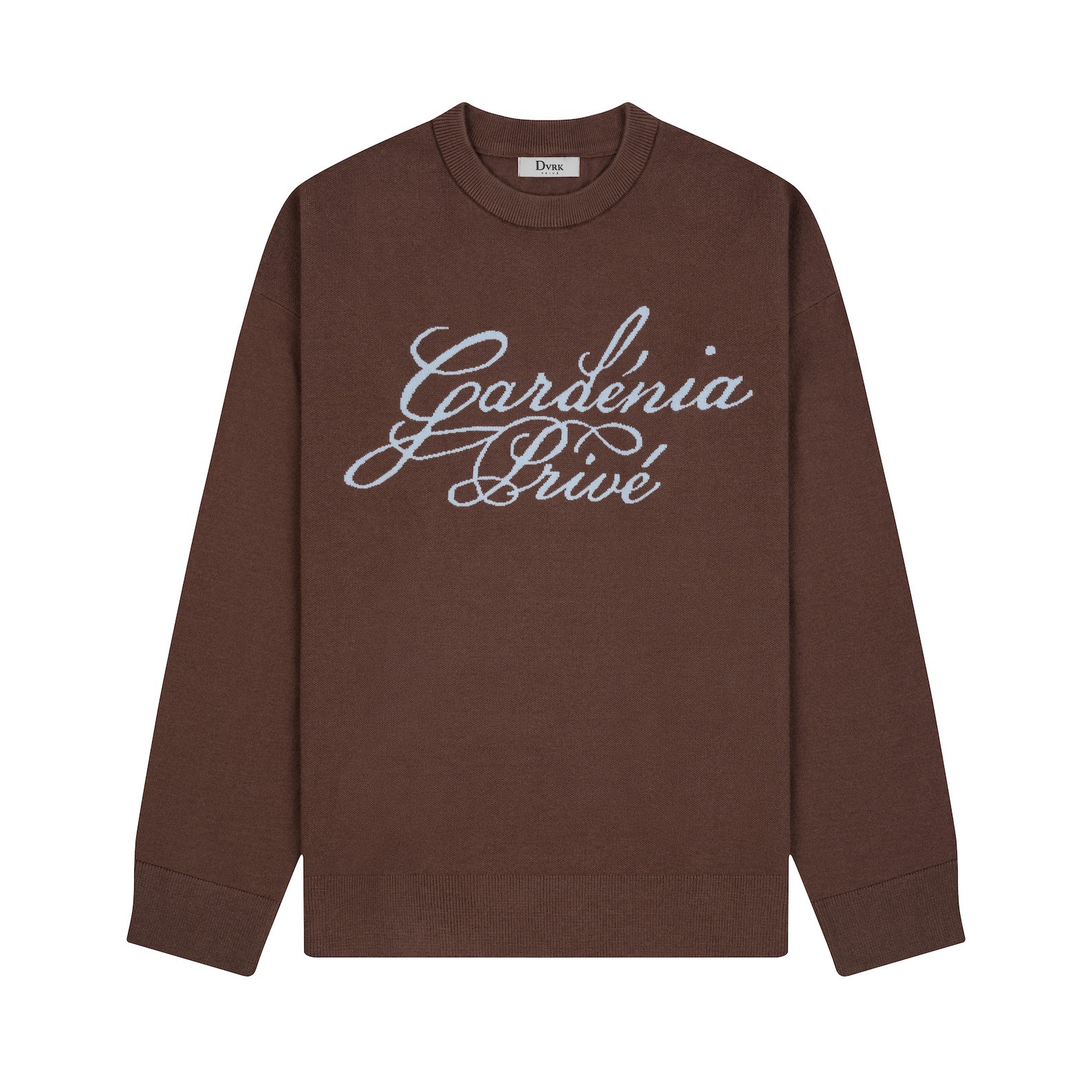 DVRK PRIVÉ GARDENIA LOGO SWEATER - BROWN