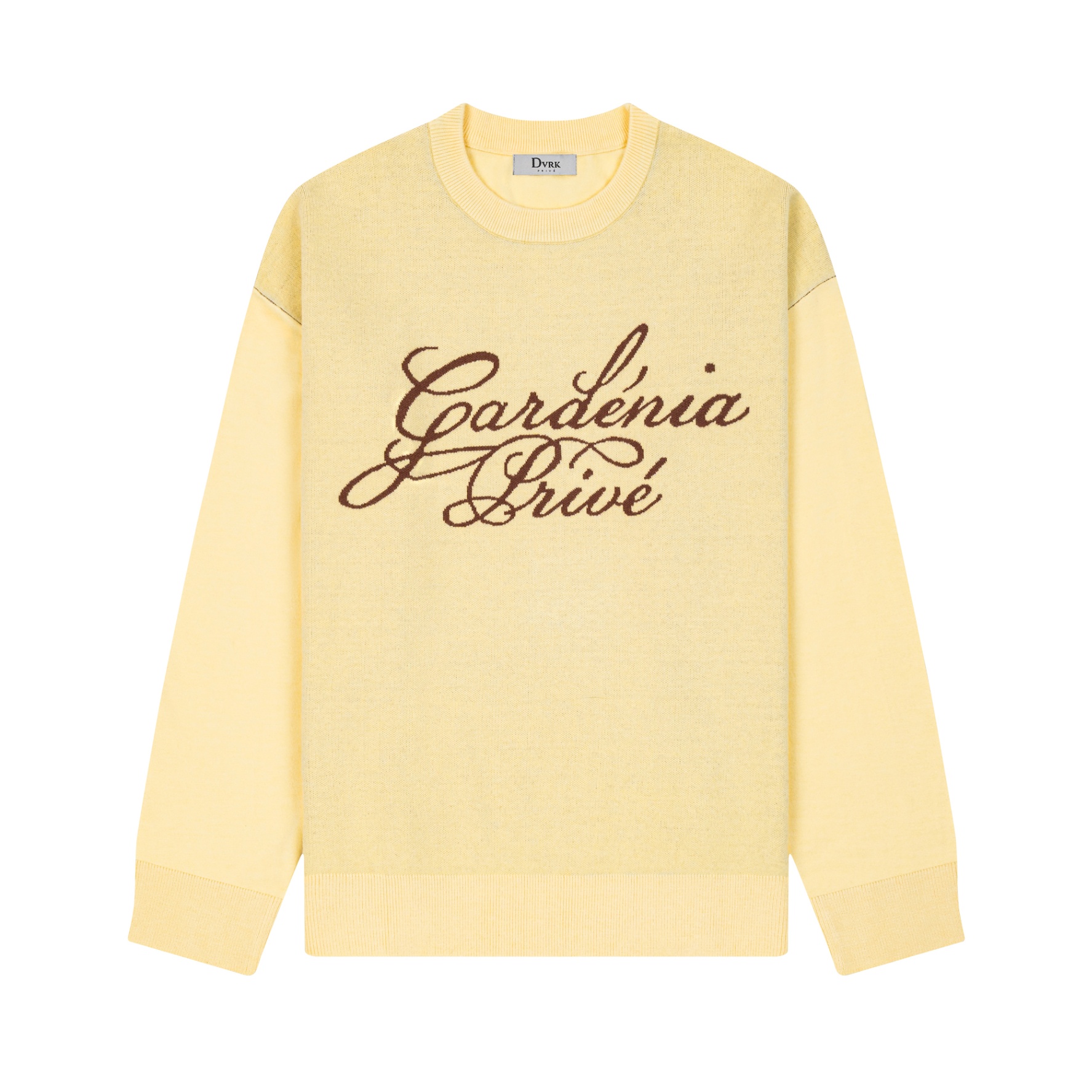 DVRK PRIVÉ GARDENIA LOGO SWEATER - YELLOW