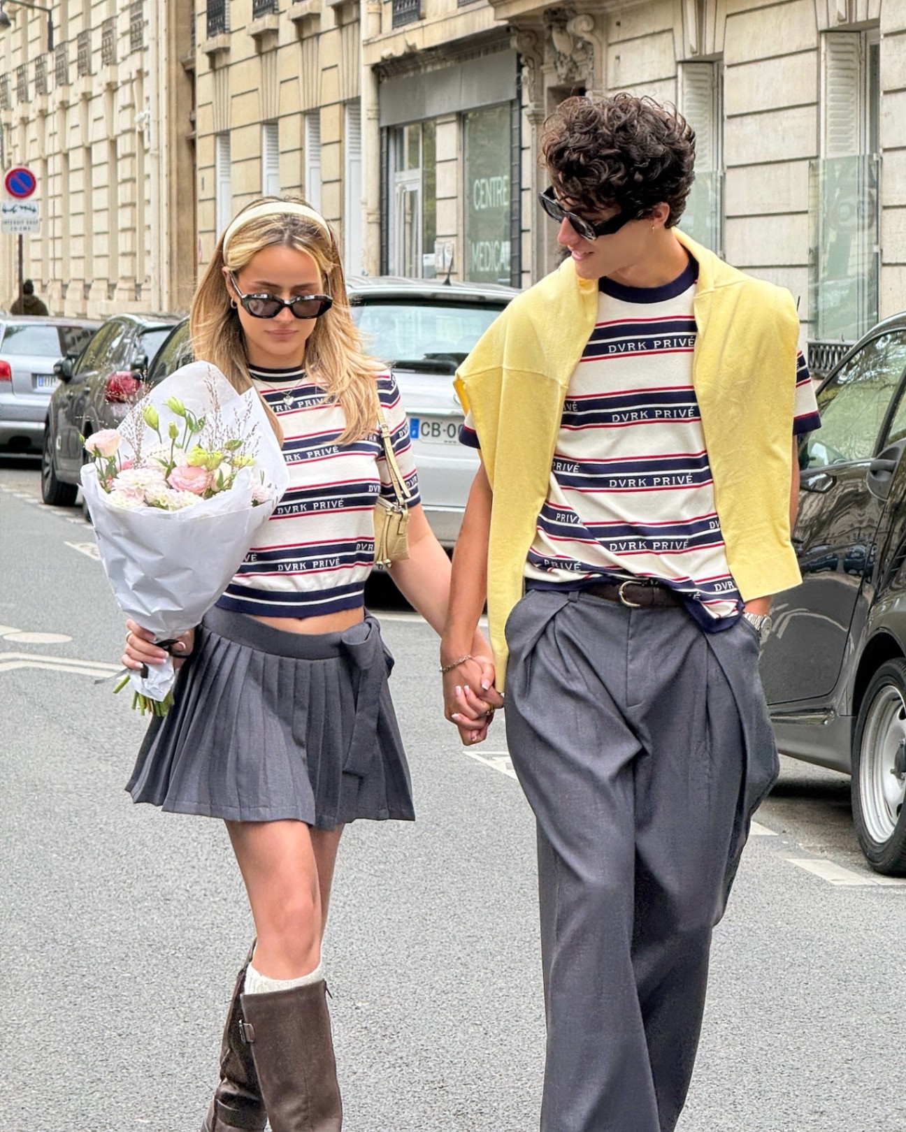 DVRK PRIVÉ STRIPE LOGO KNIT TEE (W) - NAVY/WHITE 11