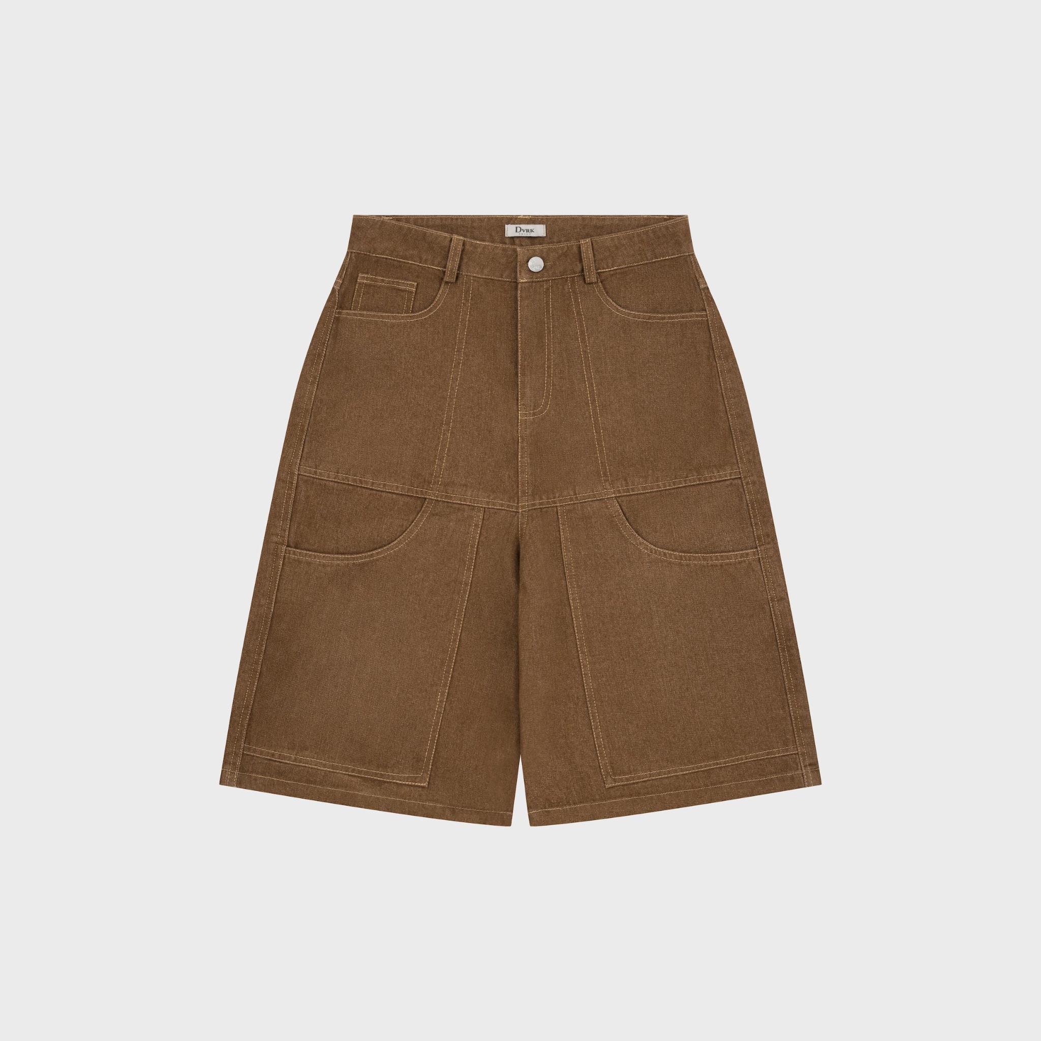 DVRK PRIVÉ DENIM JORT PATCH - BROWN