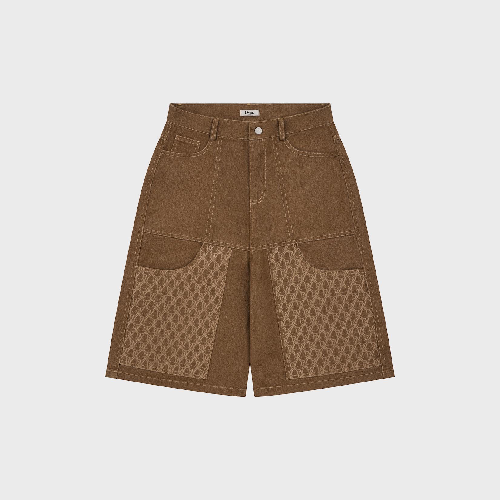 DVRK PRIVÉ DENIM JORT - BROWN
