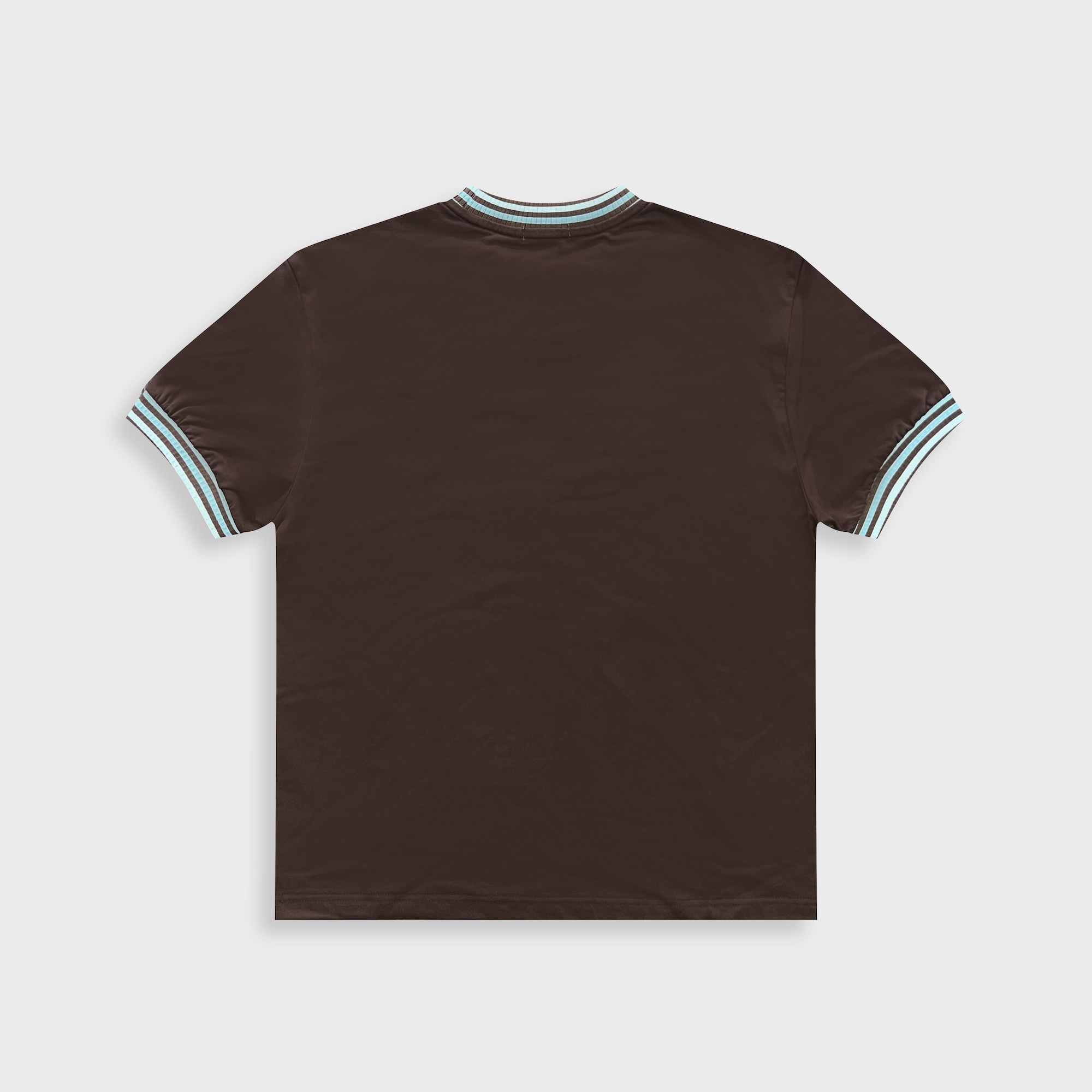 DVRK PRIVÉ STRIPE COLLAR TEE - BROWN 2