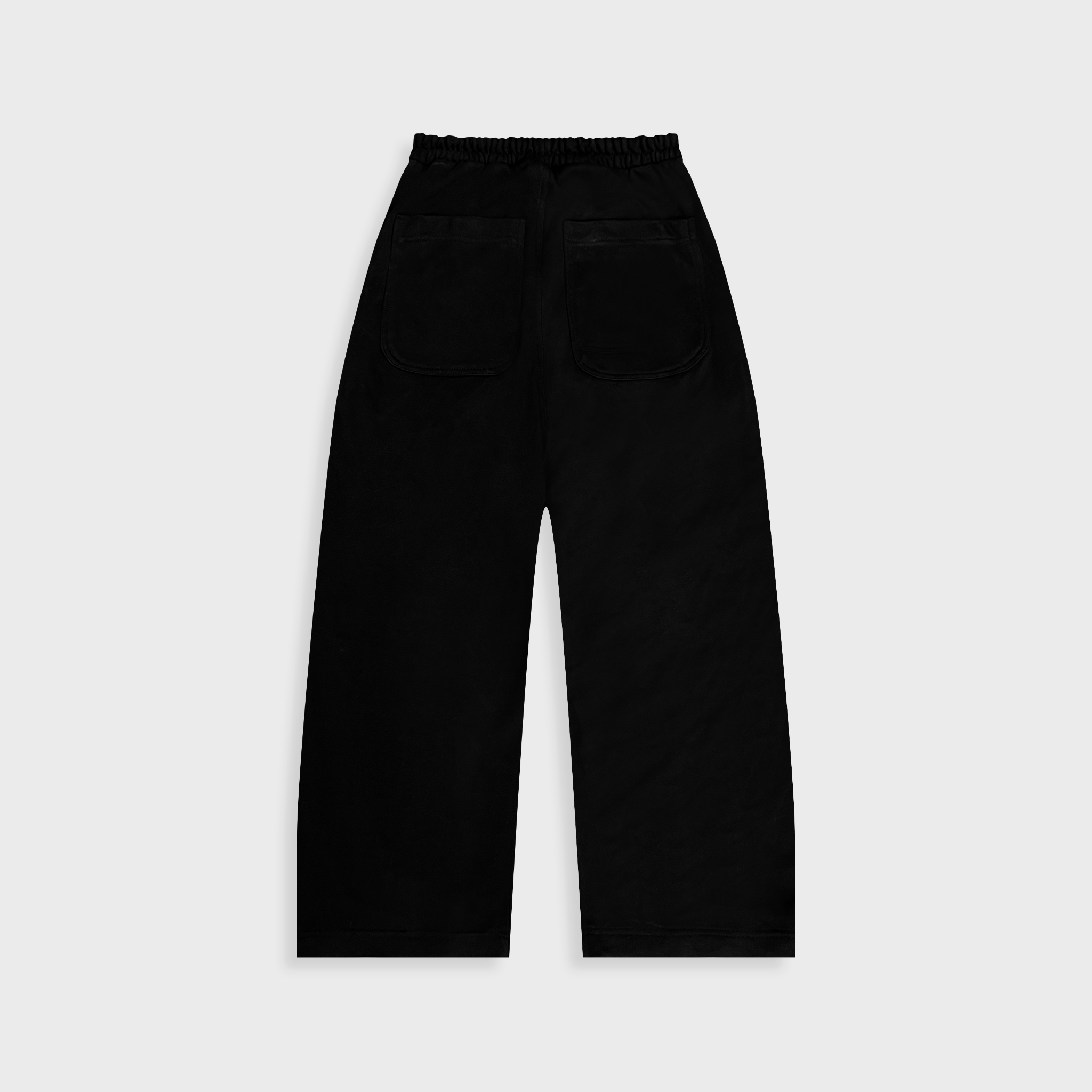 DVRK PRIVÉ SWEATPANTS WIDE LEG COTTON LE MATIN SS26 - BLACK
