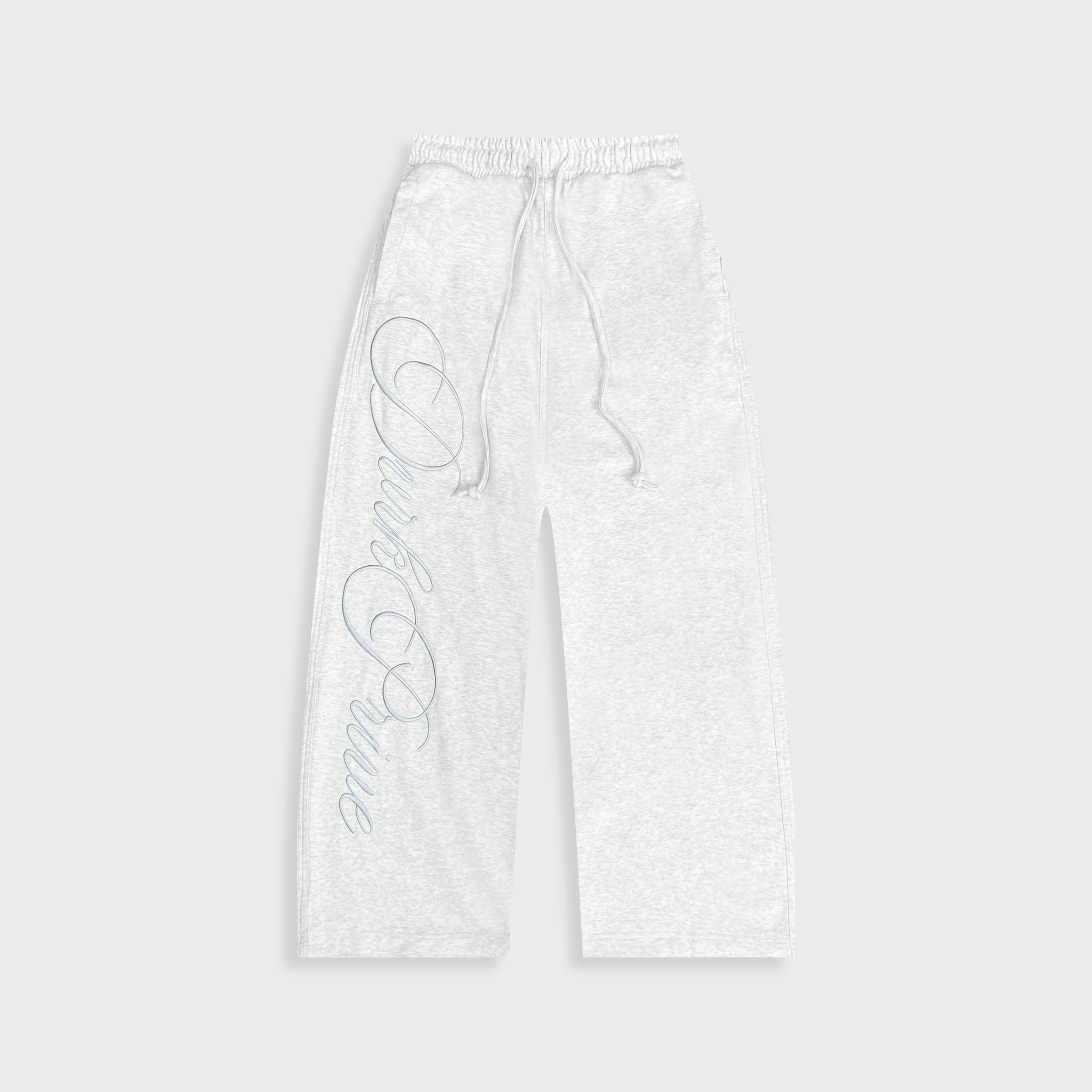 DVRK PRIVÉ SWEATPANTS WIDE LEG COTTON LE MATIN SS26 - GREY