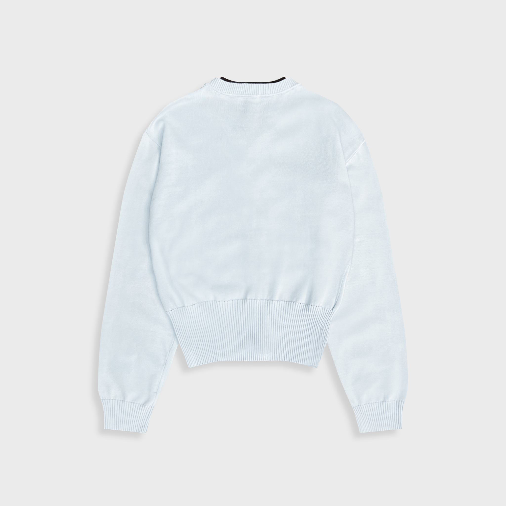 DVRK PRIVÉ LAYER KNIT CROP CARDIGAN - BLUE