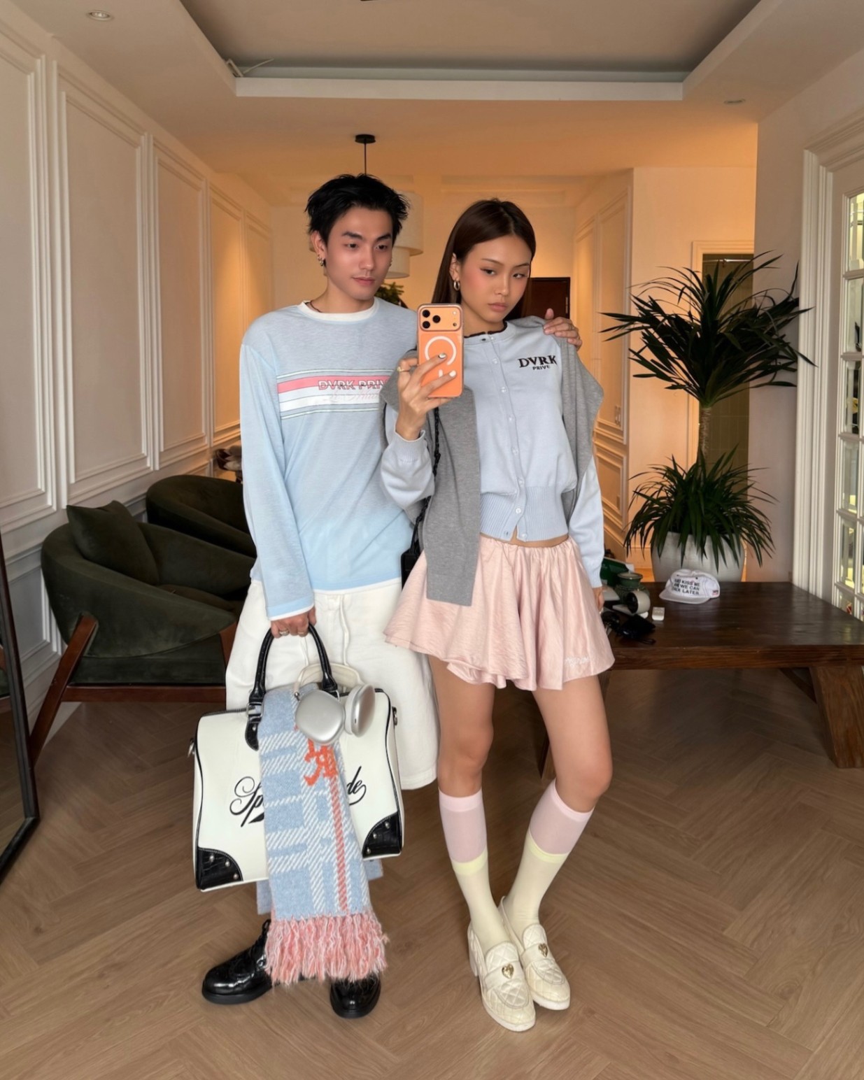 DVRK PRIVÉ FLARE SKIRT - PINK