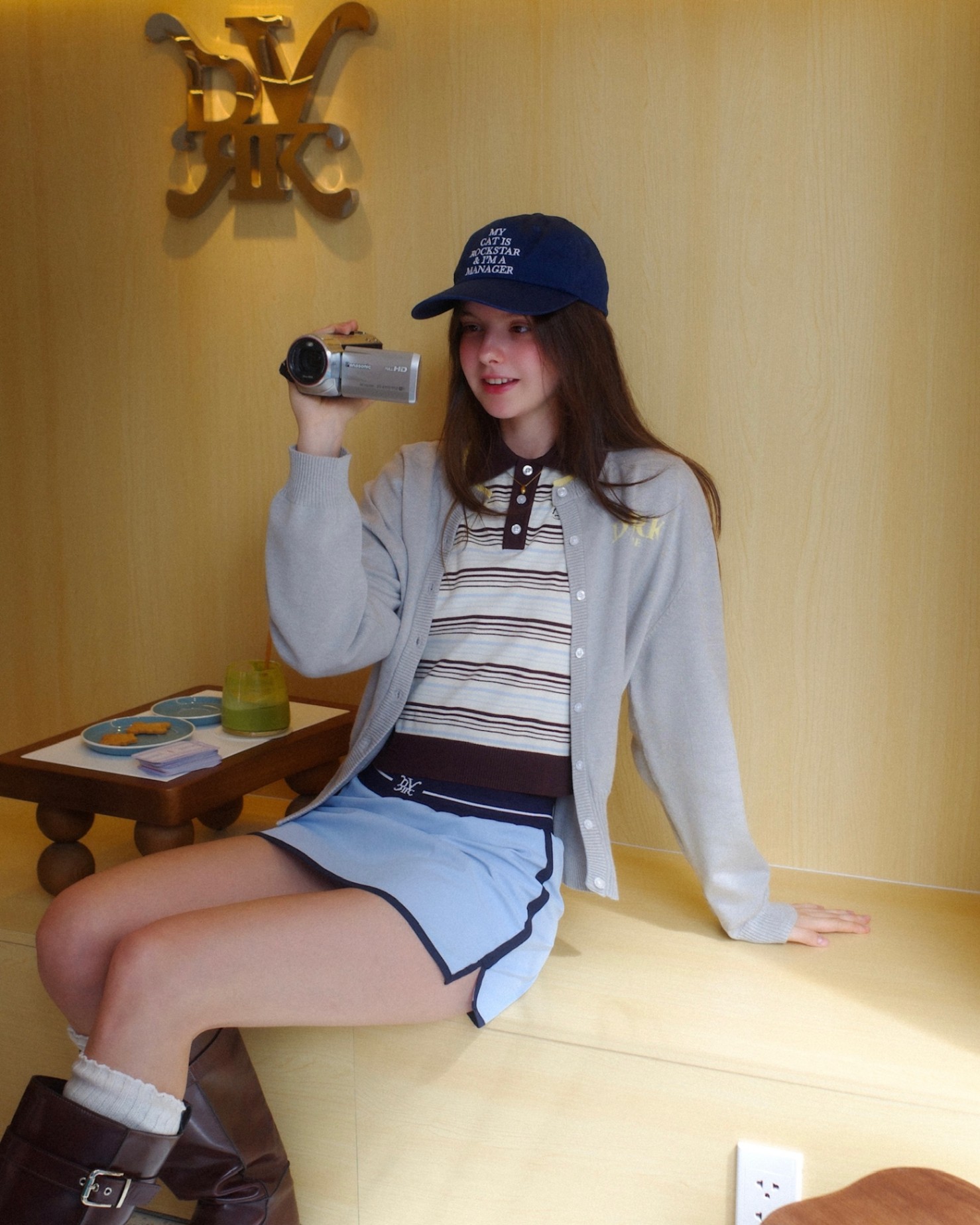 DVRK PRIVÉ MINISKIRT - LIGHT BLUE 4